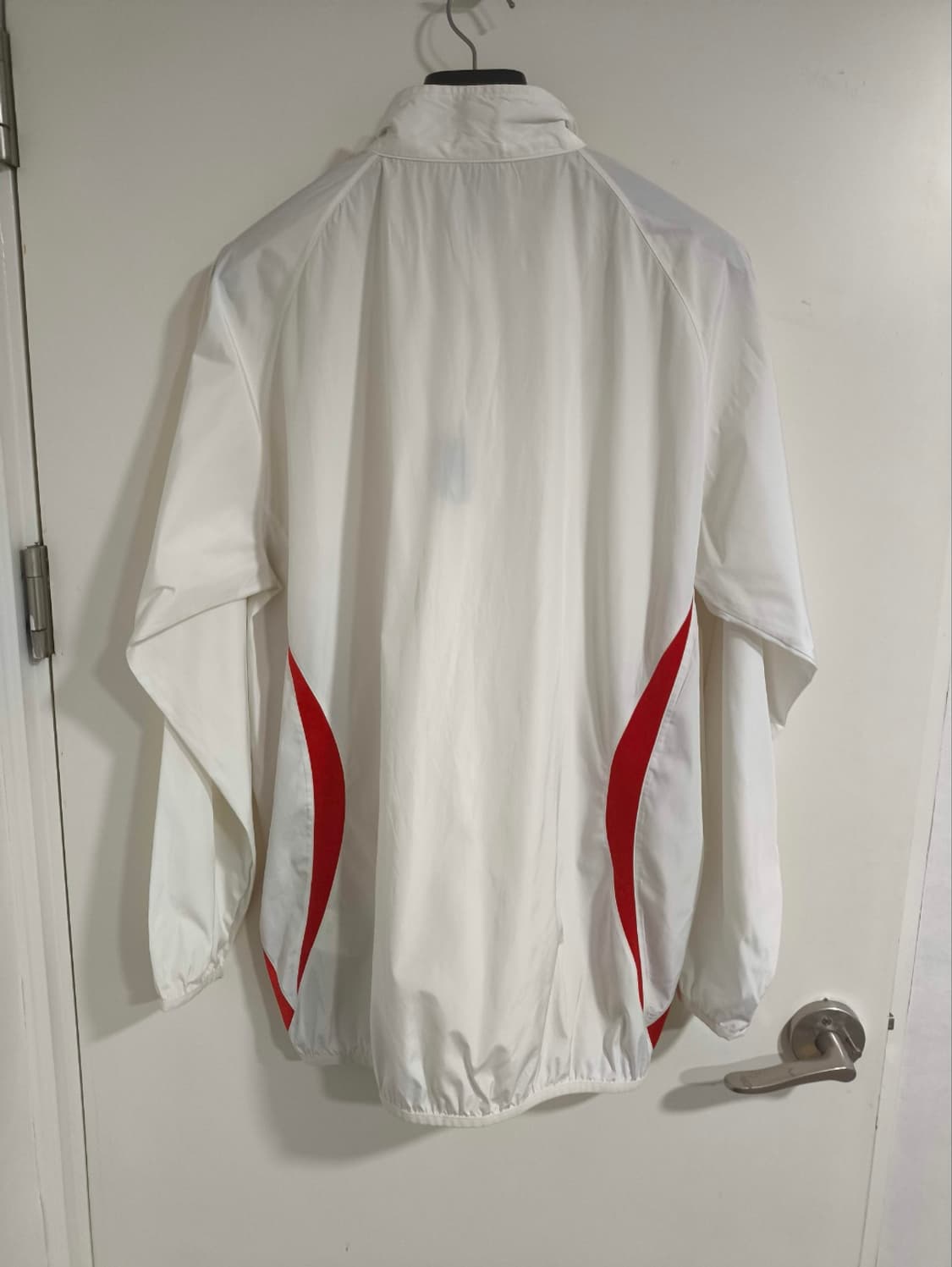 110 데상트 아노락 바람막이 반집업 운동복 화이트 상품이미지6