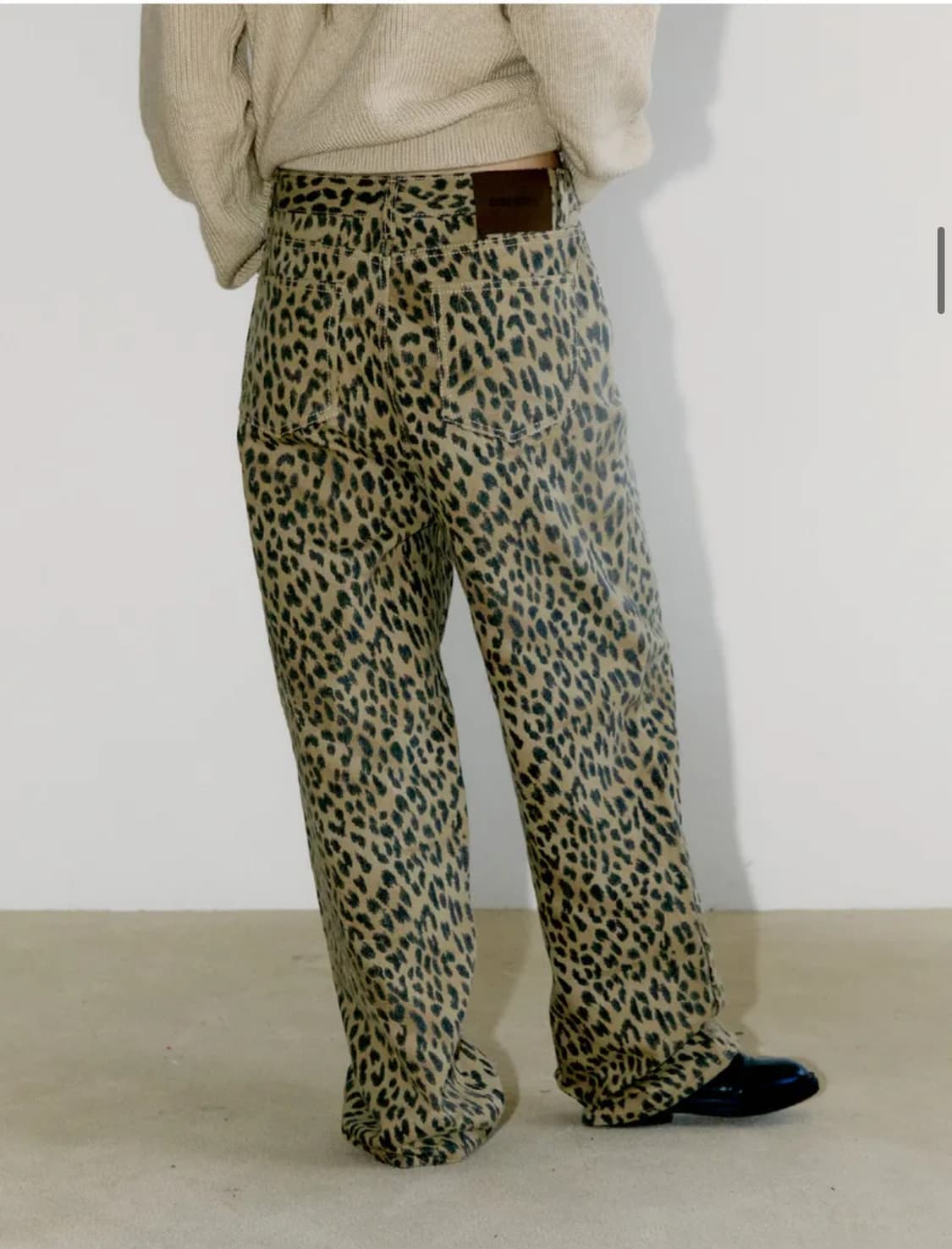 WIDE LEOPARD PANTS, BROWN 상품이미지2