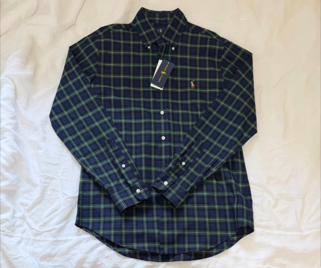 [미 시착 새 상품] 폴로 랄프로렌 타탄체크셔츠 s(남녀공용) 상품이미지2