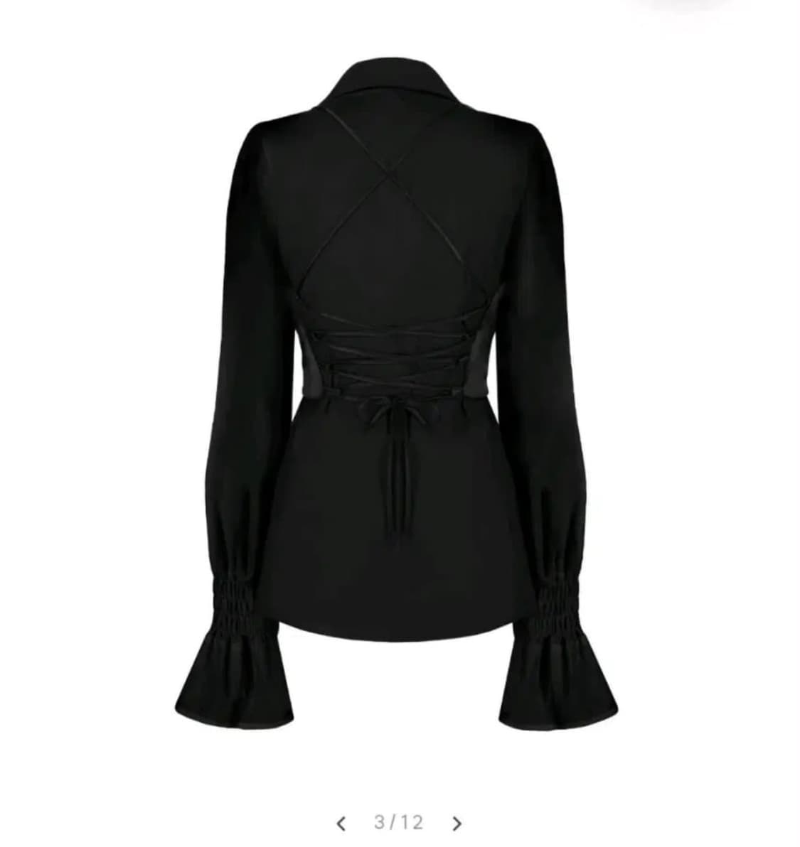 클리시어 윤비누 블라우스 세트 블랙 상품이미지2