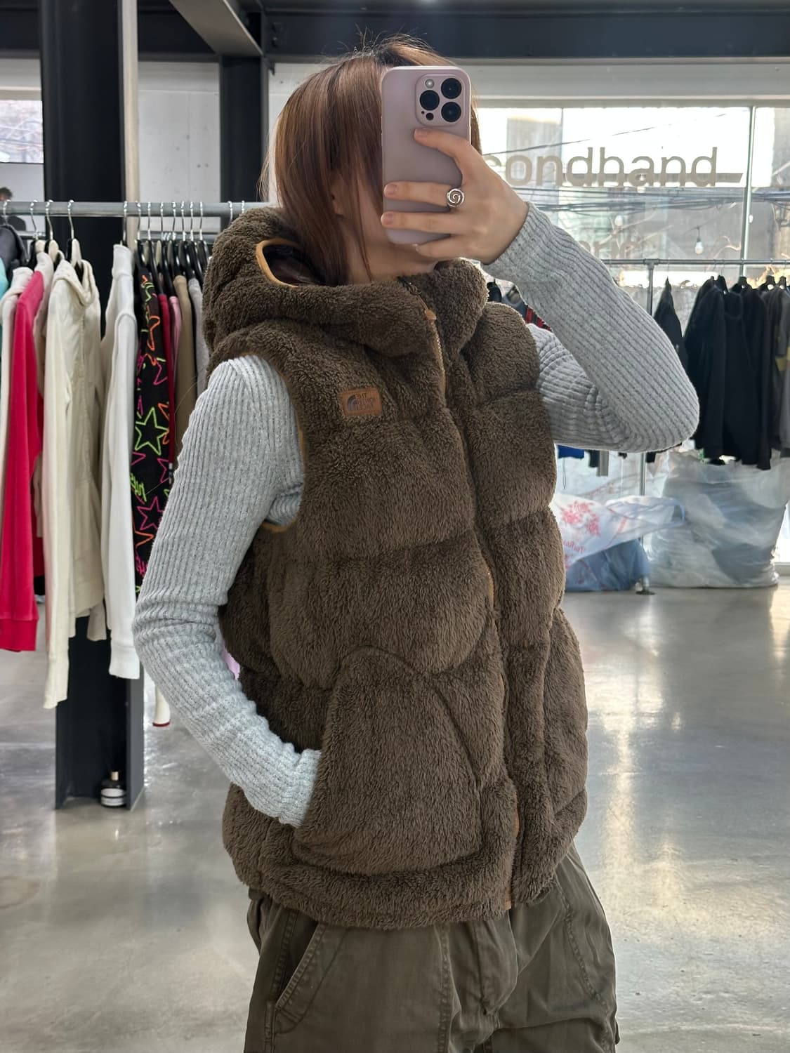 노스페이스 화이트라벨700 구스다운 플리스 패딩 베스트 상품이미지1