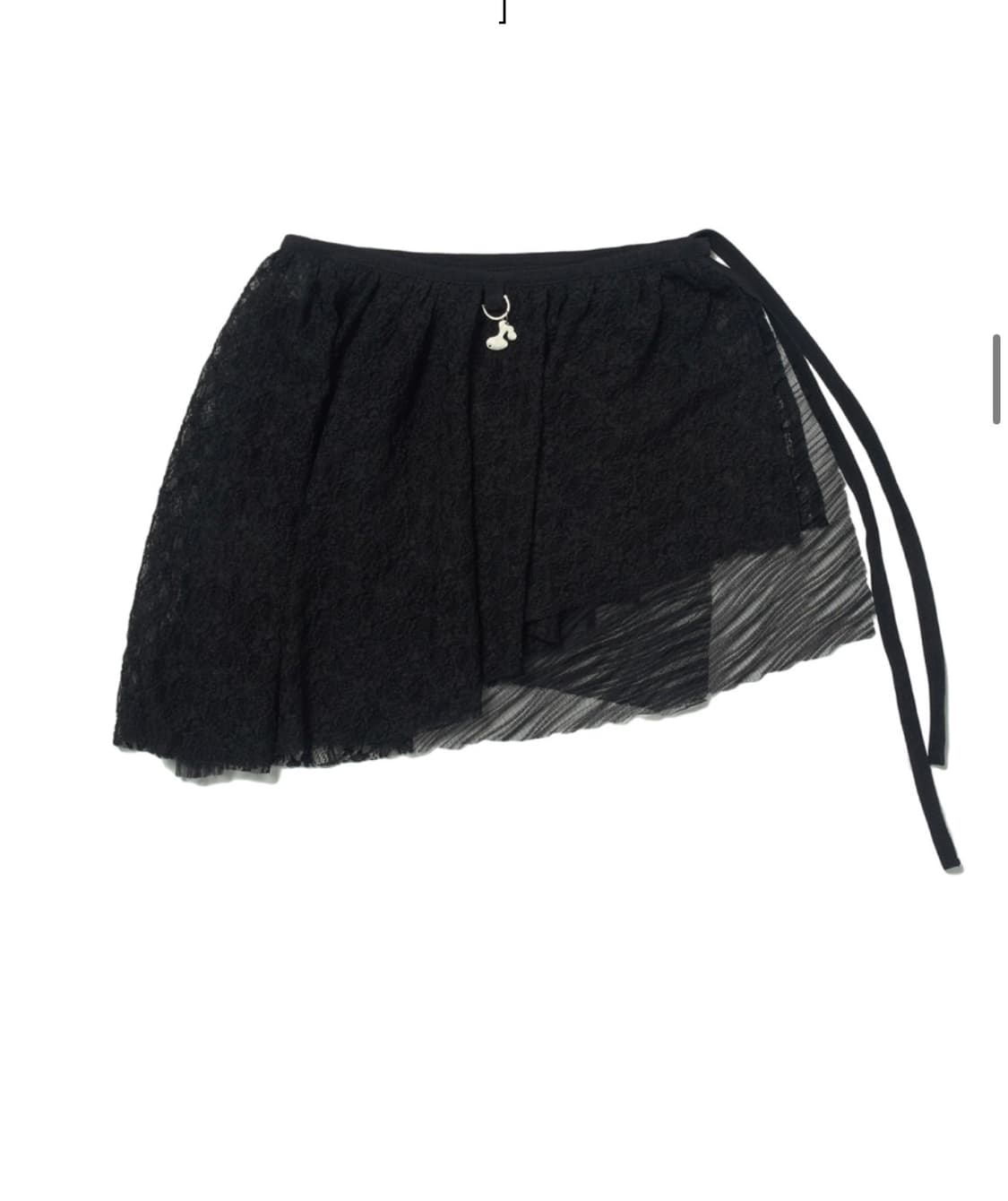 허그유어스킨 레이어드 레이스 벨트 블랙 상품이미지1