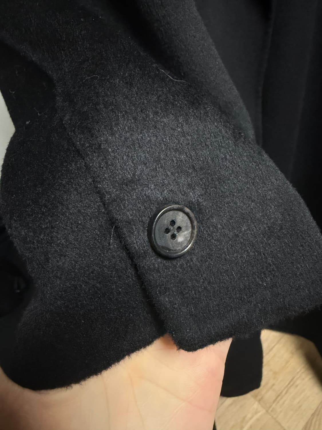 토니웩 더블 페이스드 울 앤 캐시미어 벨티드 코트 L 상품이미지4