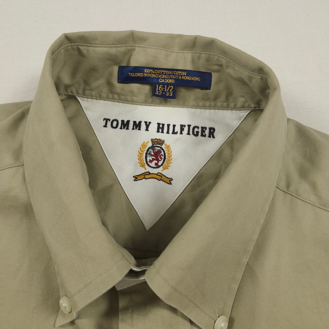 2XL(110) 타미 힐피거 월계관 셔츠 베이지 상품이미지4