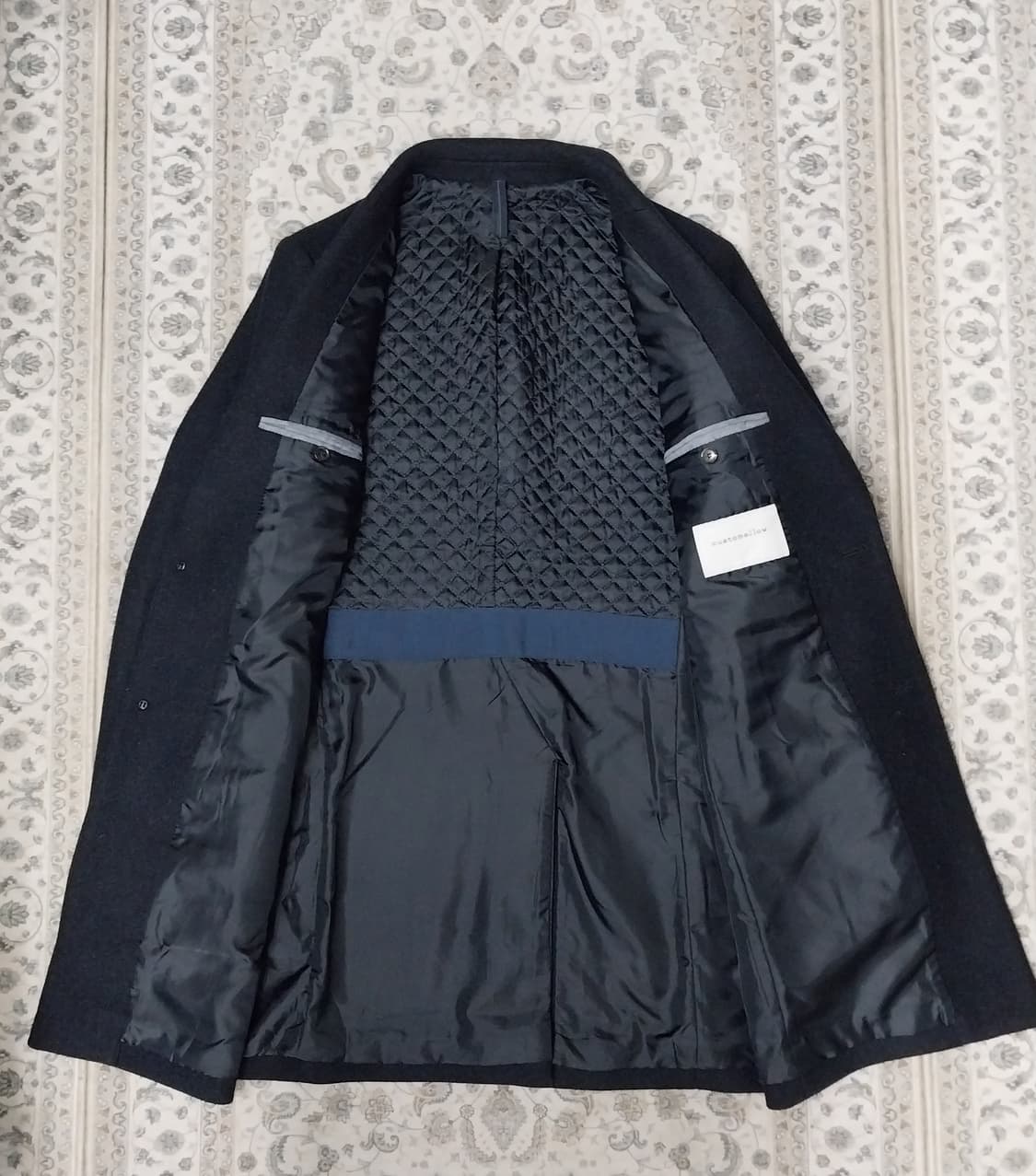 커스텀멜로우 진네이비 반코트 105 (안쪽 퀼팅처리) 상품이미지2