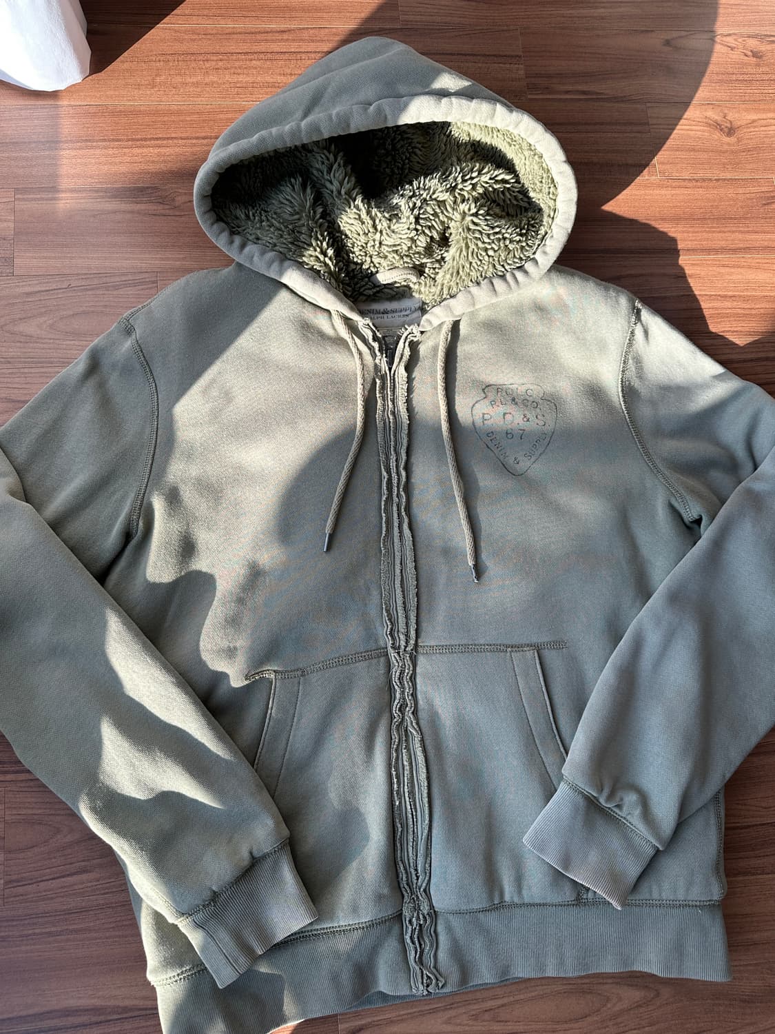 데님앤서플라이 랄프로렌 후드집업 M 상품이미지6