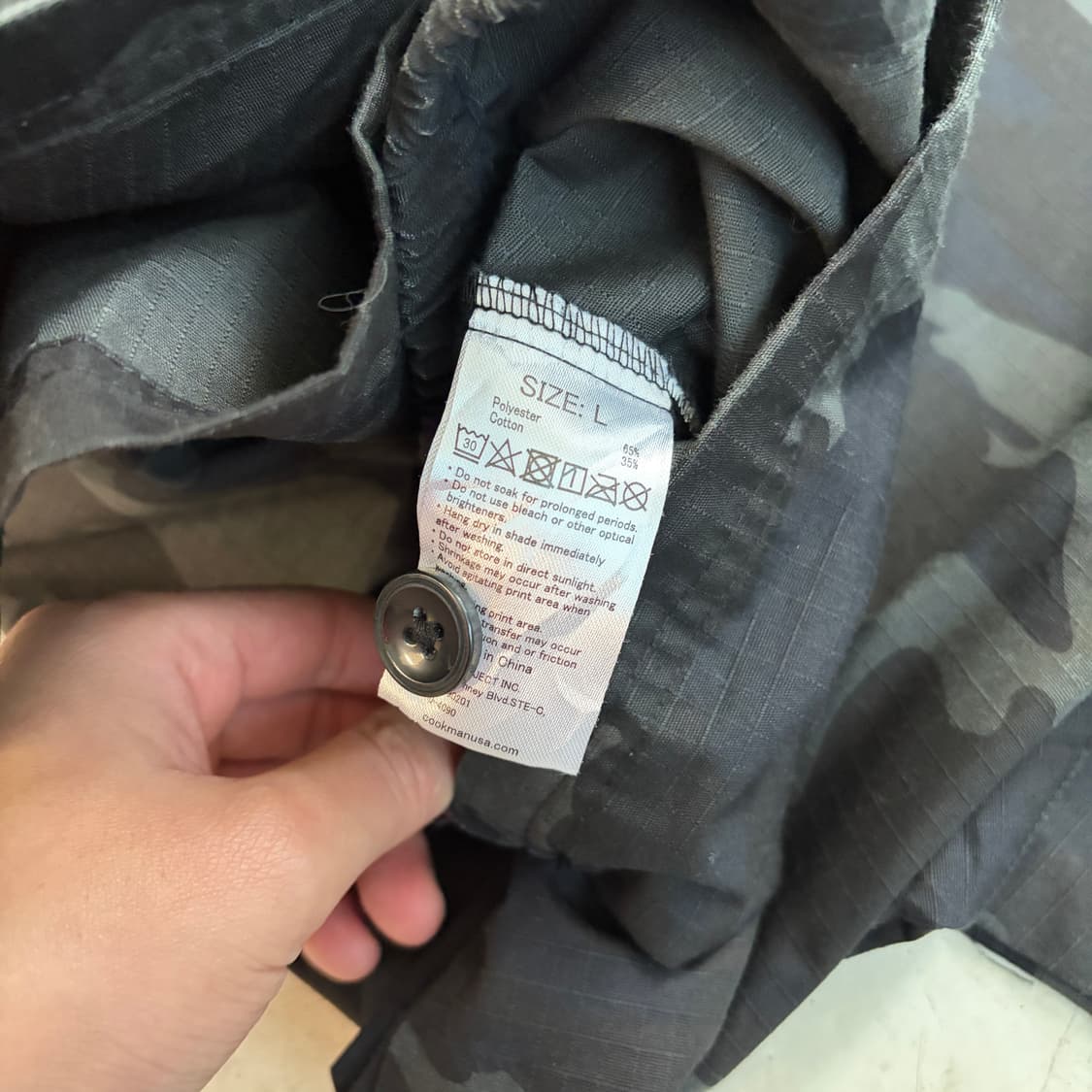 Cookman 빈티지 카모 집업 자켓 L 상품이미지6