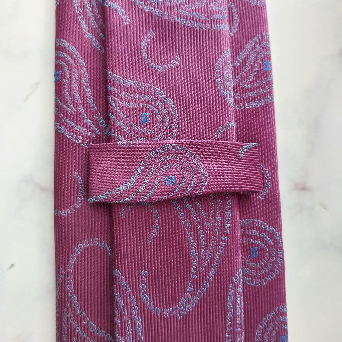 듀퐁 실크 퍼플 페이즐리 넥타이 8.1cm A+등급 K2157
 상품이미지9