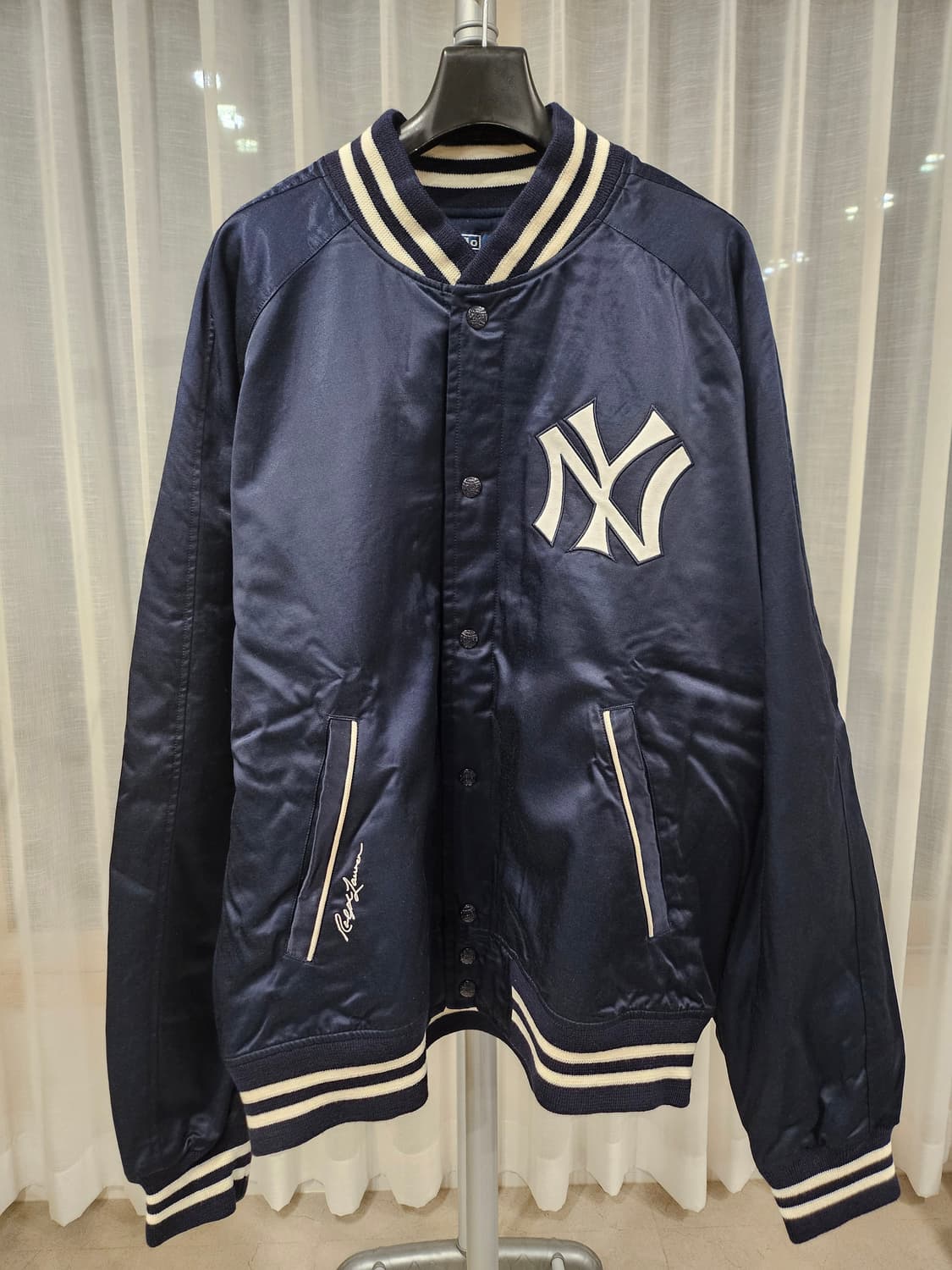 폴로 랄프로렌 NY 양키스 바시티 새틴 자켓 XXL 새상품 상품이미지1