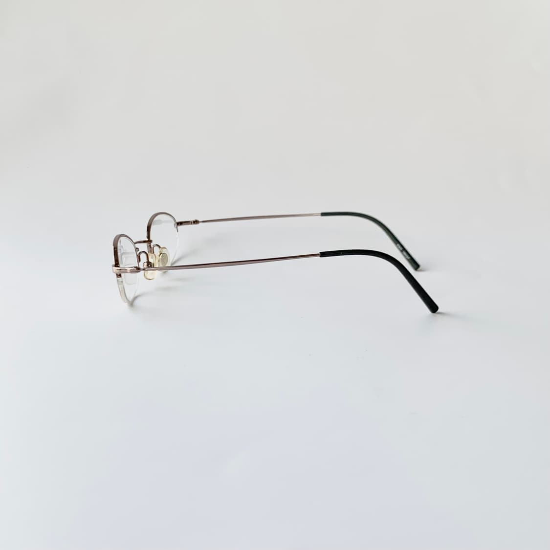 758 데드스탁 반무테 골드 라운드 오벌 빈티지안경 상품이미지4