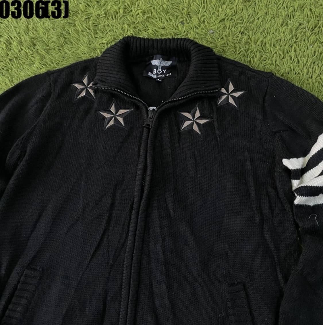 보이런던 니트 집업 자켓 상품이미지2