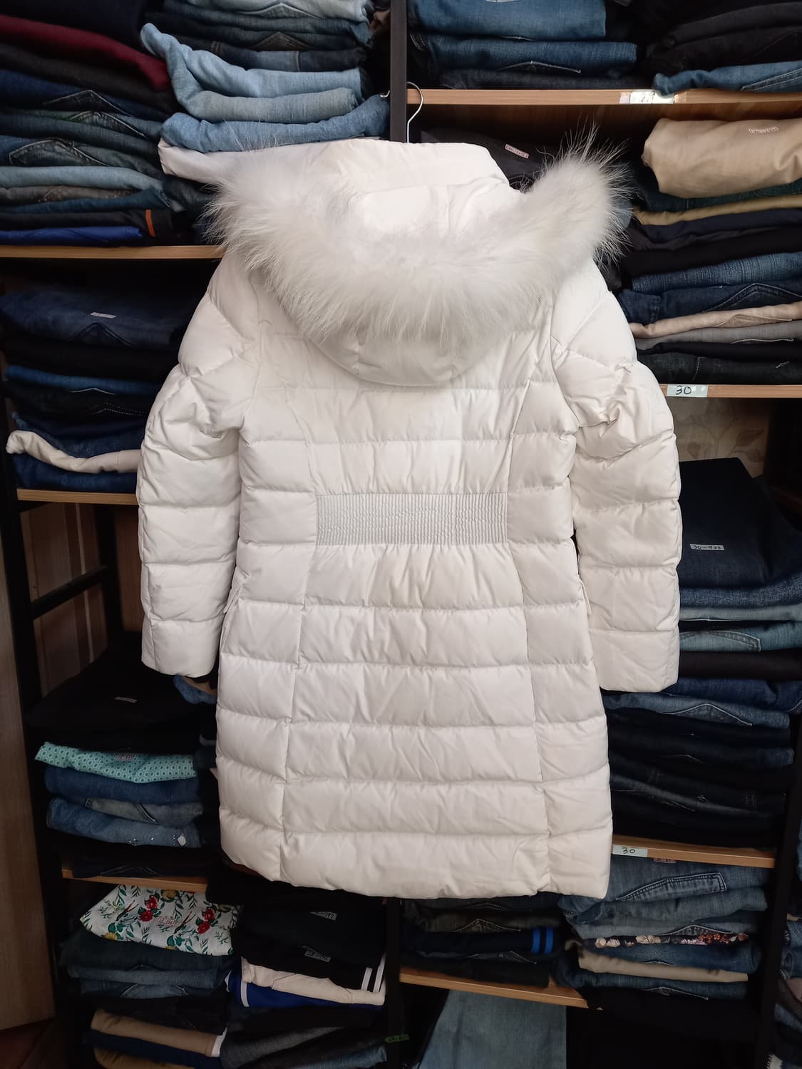 M95 BLACKYAK 덕다운 라쿤퍼 롱패딩 화이트 M-979 상품이미지2