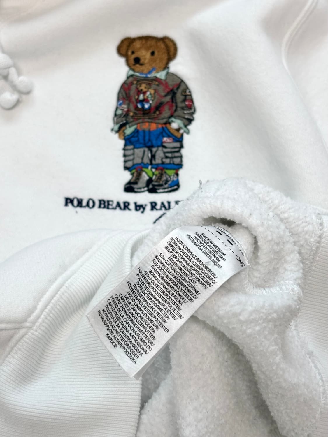 Polo by RalphLauren 폴로 화이트 베어 후디 상품이미지8