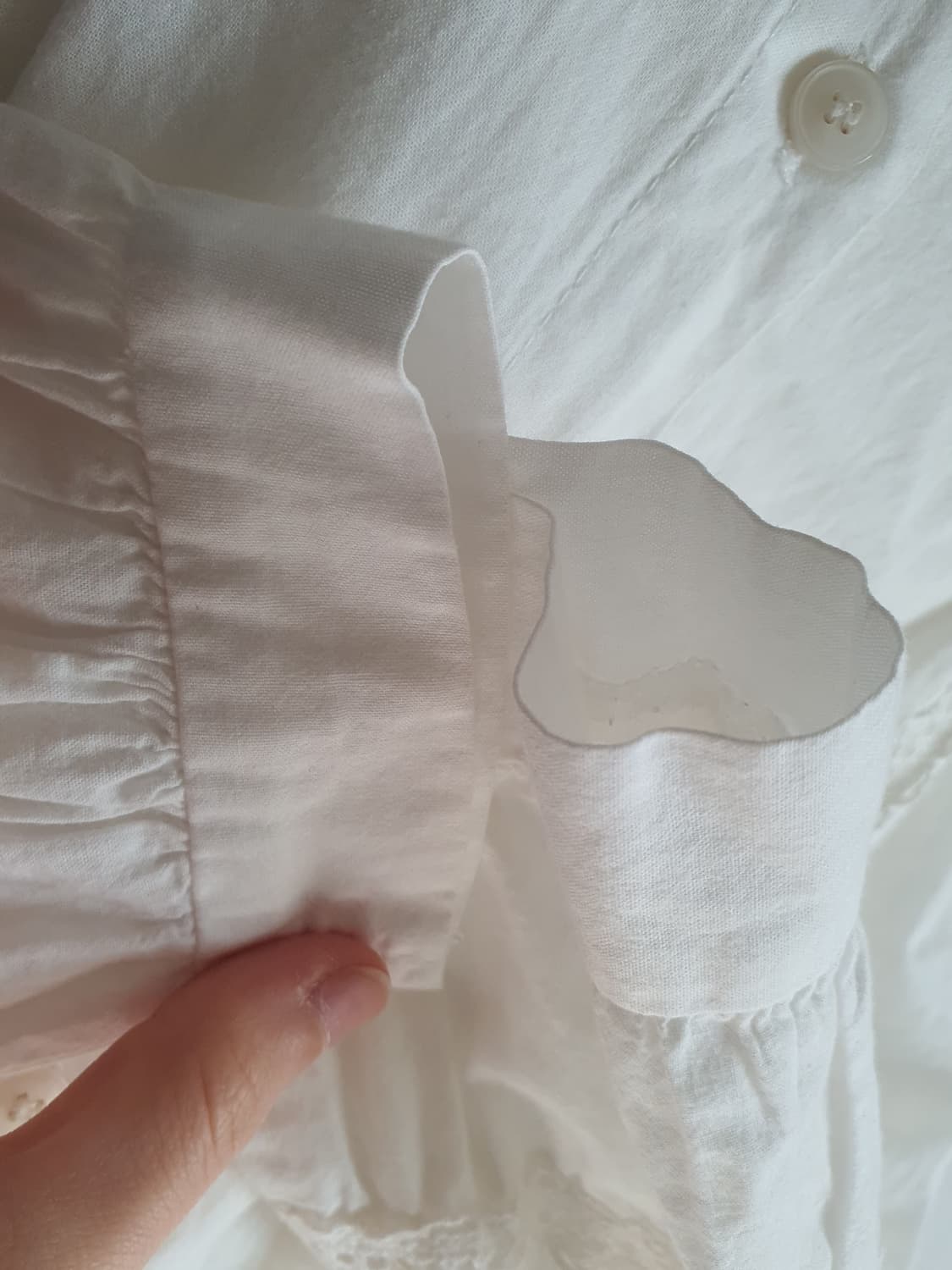 [지뢰계] 화이트 레이스 블라우스 상품이미지7