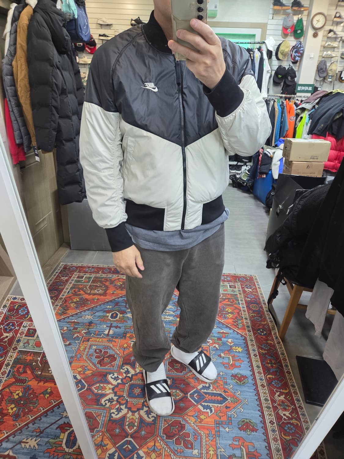 나이키 윈터 에어포스1 리버시블 항공 자켓 xl 상품이미지8