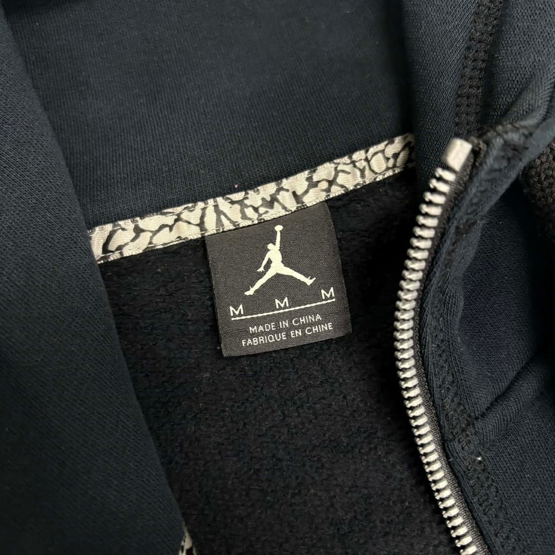 나이키 에어 조던 블랙 스웻 후드집업 희귀져지(M) 상품이미지4