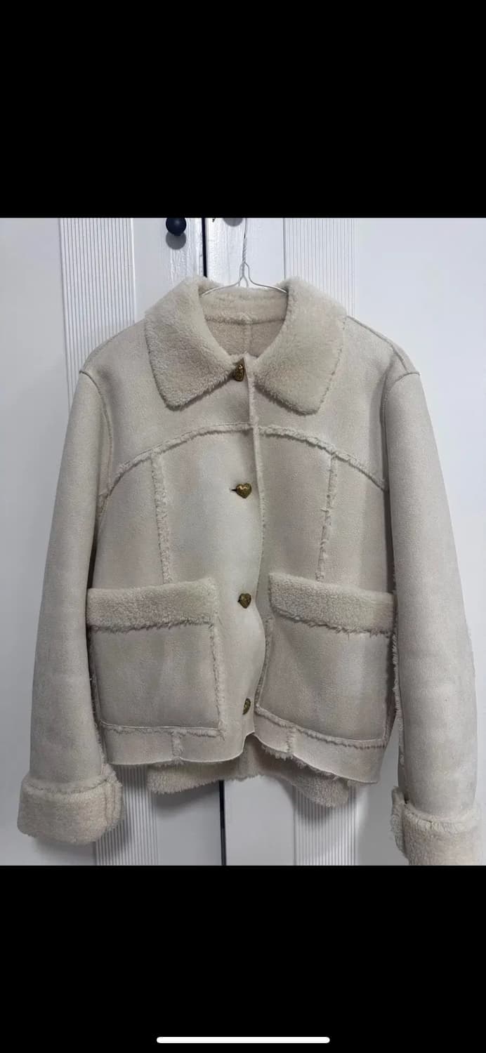 글로니 무스탕 CHLOE FUR JACKET - CREAM 상품이미지2