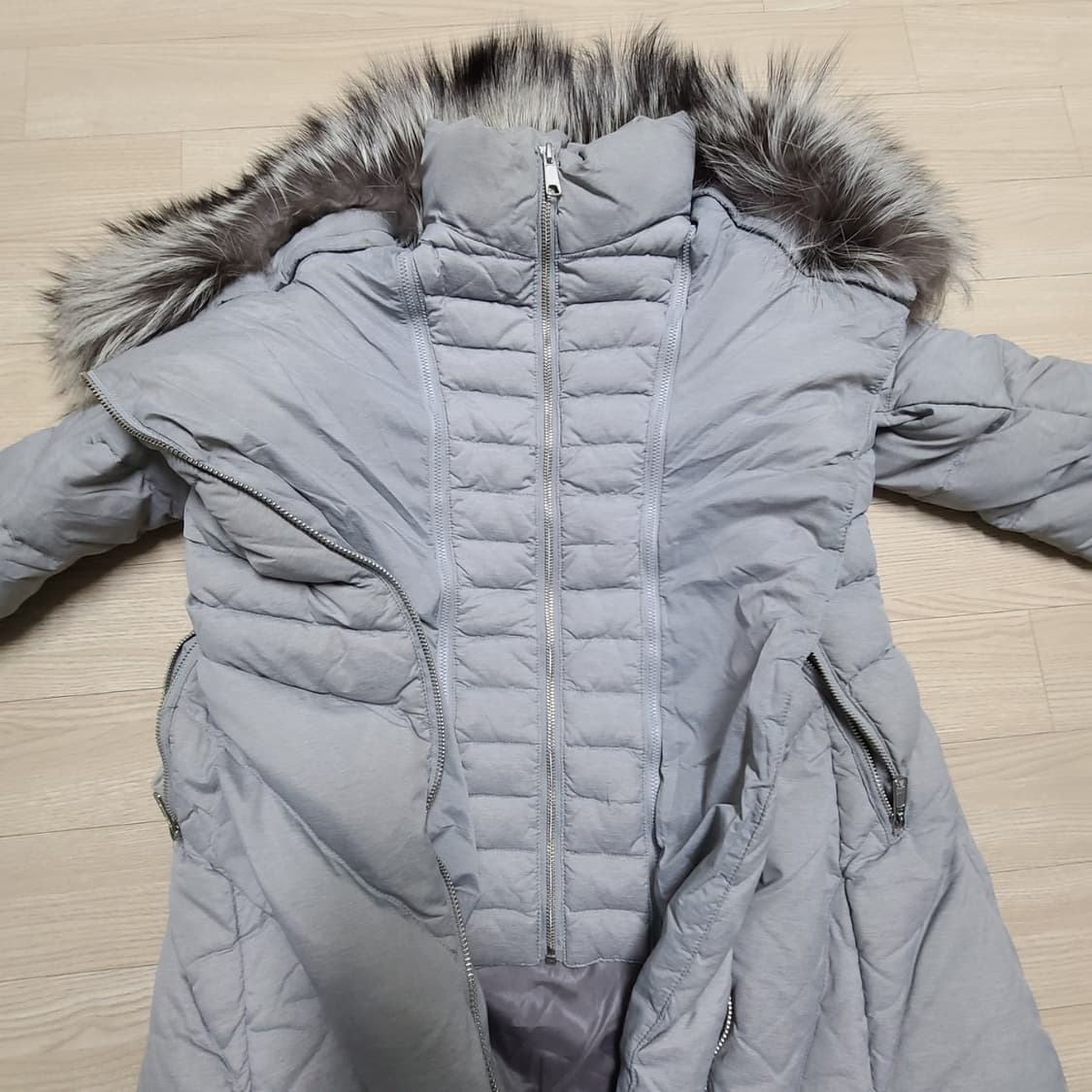 쏘울 여우털 덕다운 패딩 상품이미지4