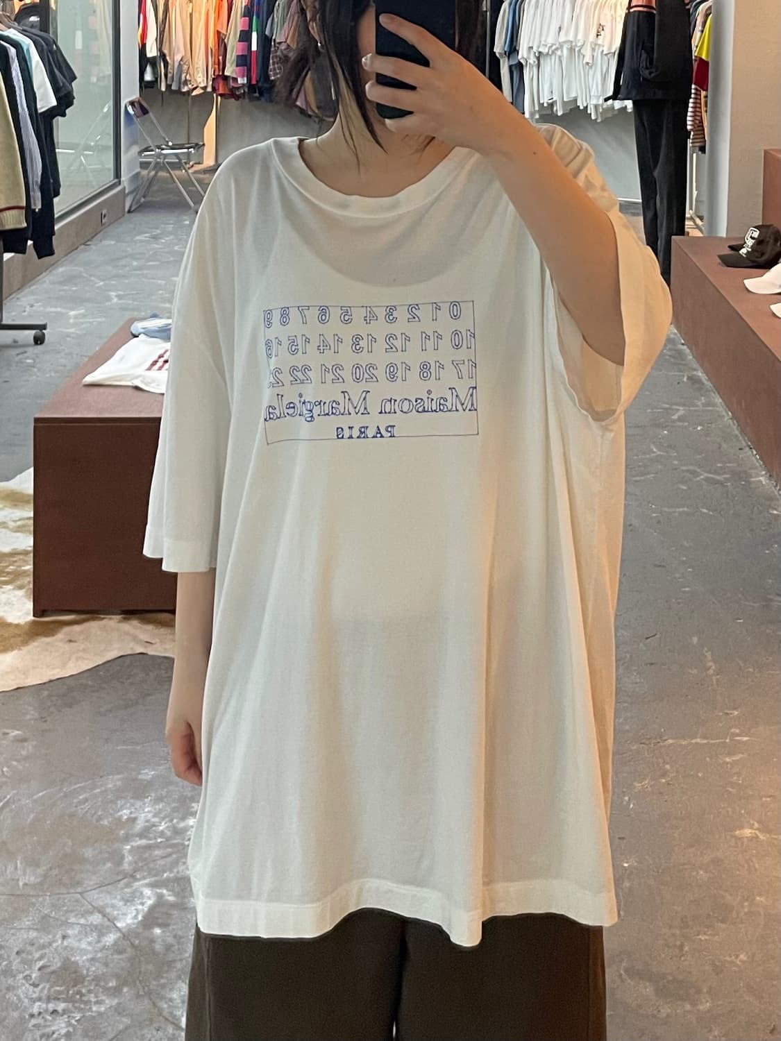 메종 마르지엘라 넘버링 화이트 반팔 H2503 상품이미지1