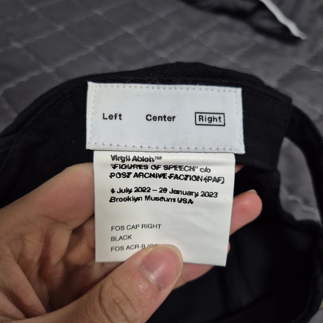 [Os]포스트아카이브 팩션X버질아블로 볼캡 상품이미지3