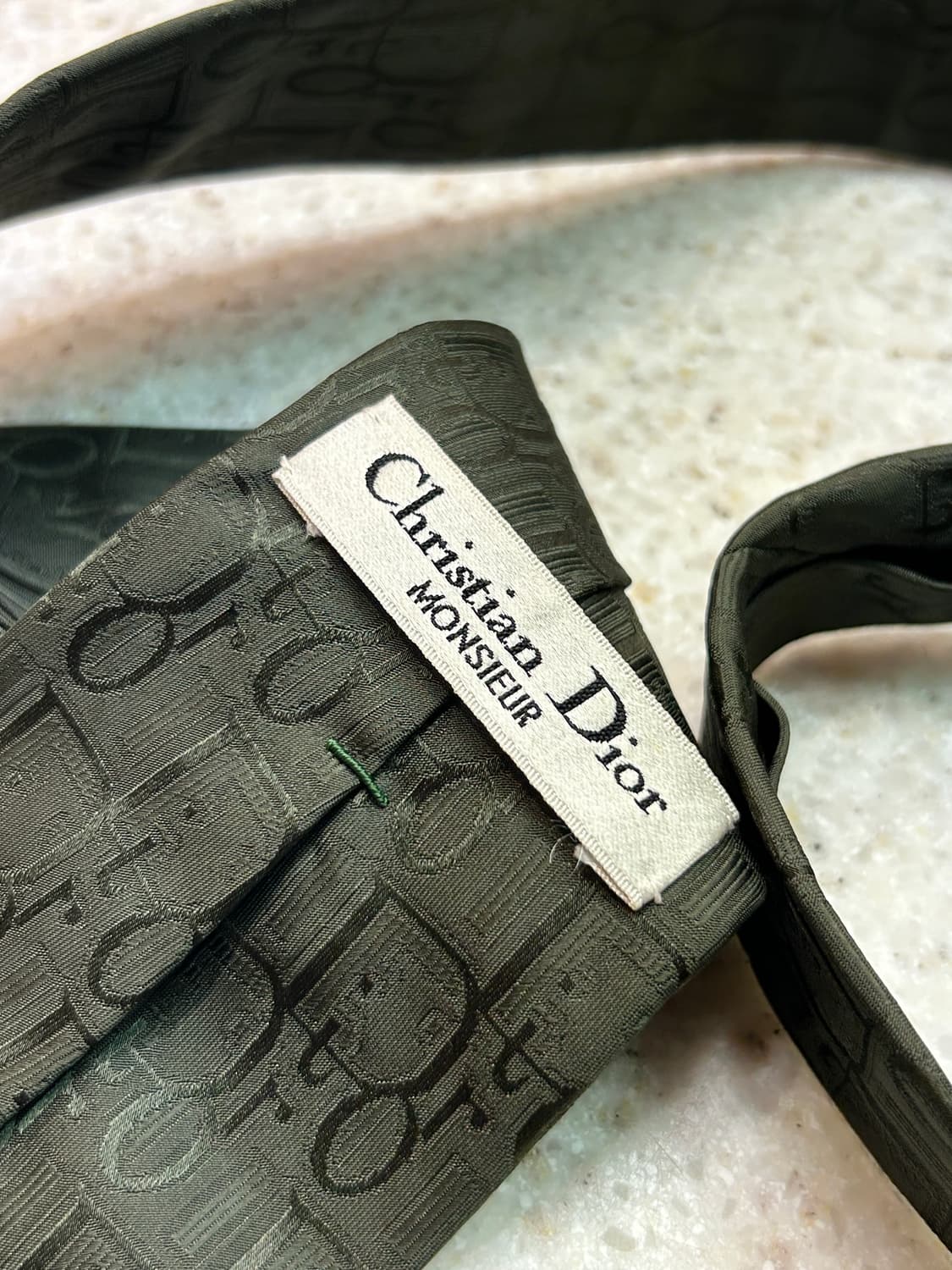 Vintage Christian Dior Oblique Logo Tie 상품이미지4