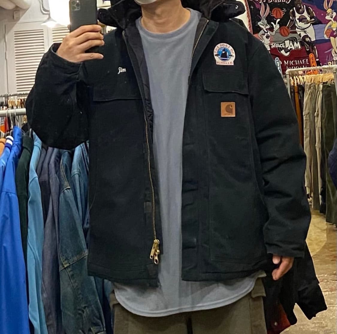 90s Made in USA 칼하트 워크 패딩자켓 상품이미지1