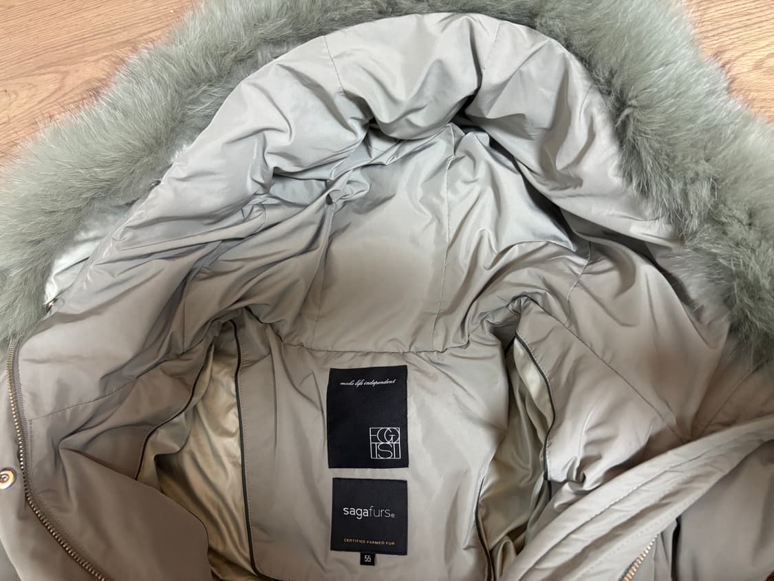 상태최상 에고이스트 사가퍼 롱패딩 55 온앤온 차정원st 상품이미지8