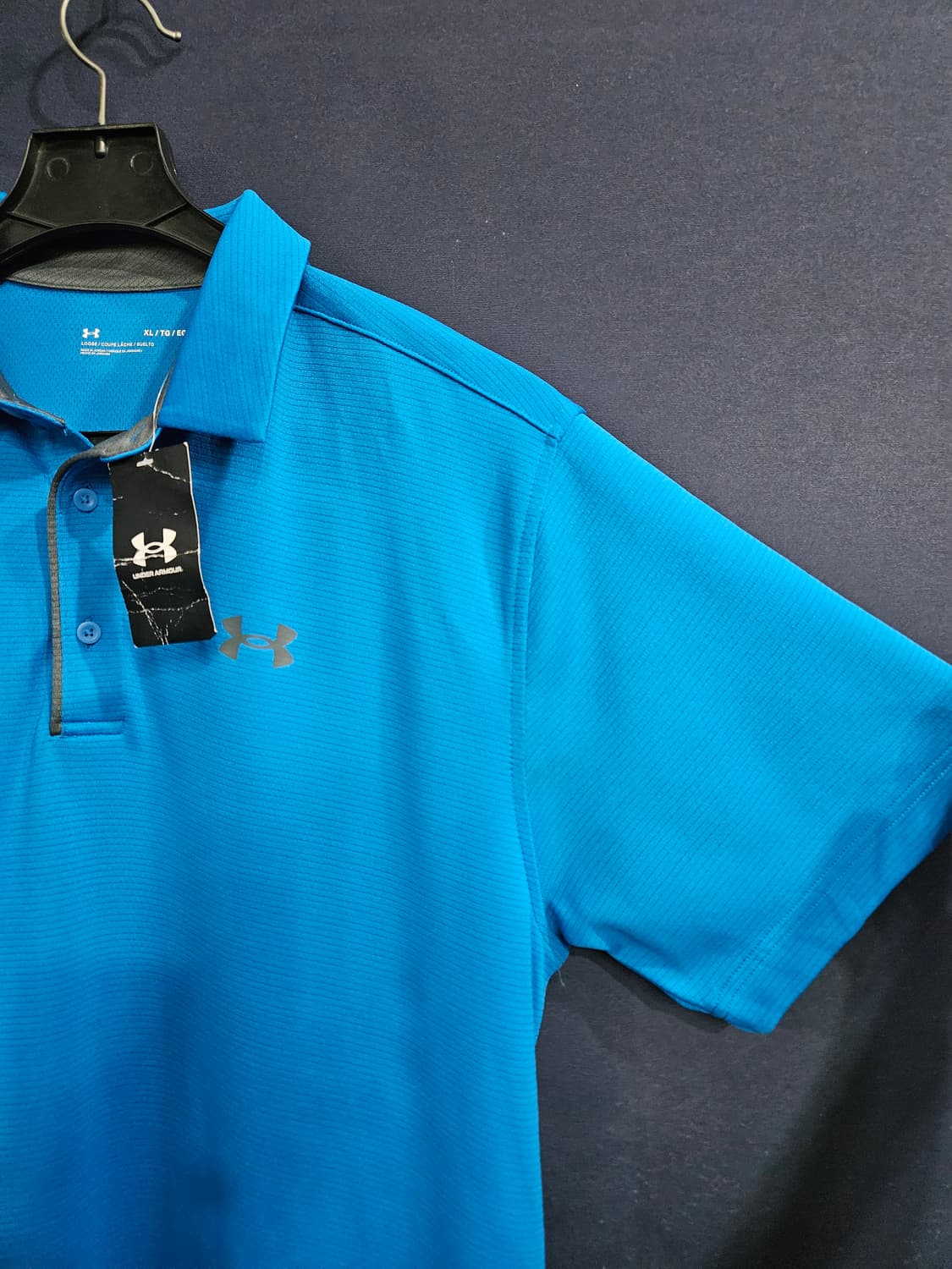 언더아머 블루 남성 110 카라반팔티 상품이미지4