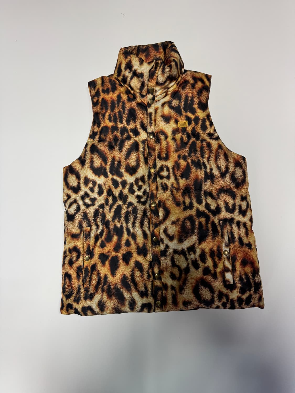 희귀!! 여성 오니츠카타이거 레오파드 패딩 조끼 상품이미지1