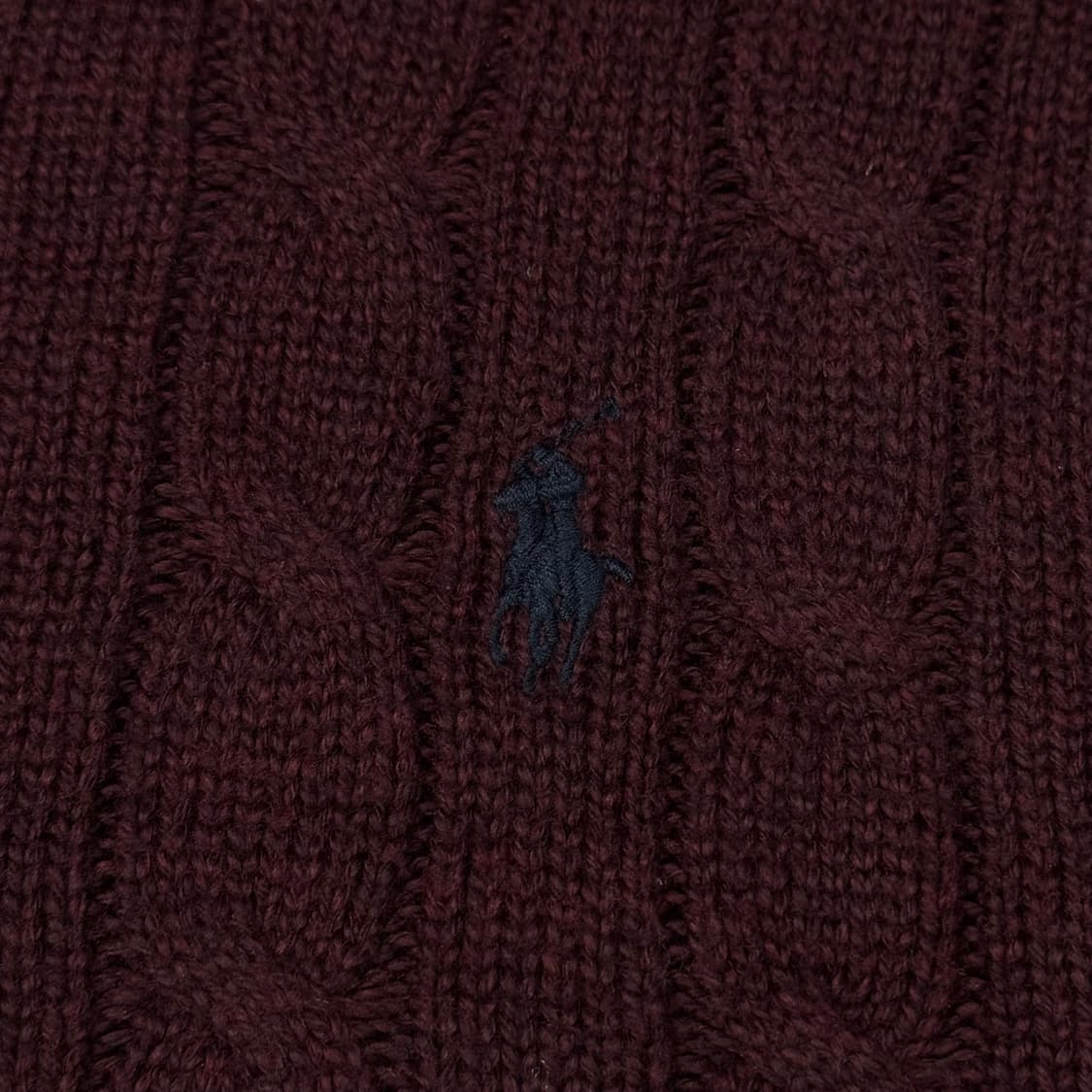 (M) 폴로 랄프로렌 케이블 니트 버건디 상품이미지3