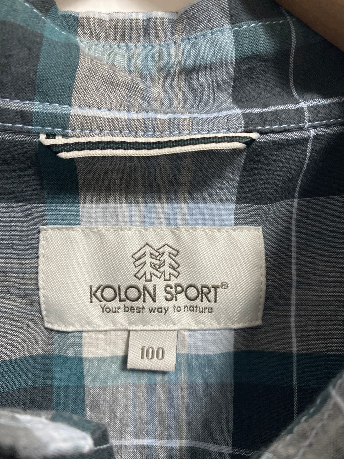 코오롱 반팔 체크셔츠 상품이미지3