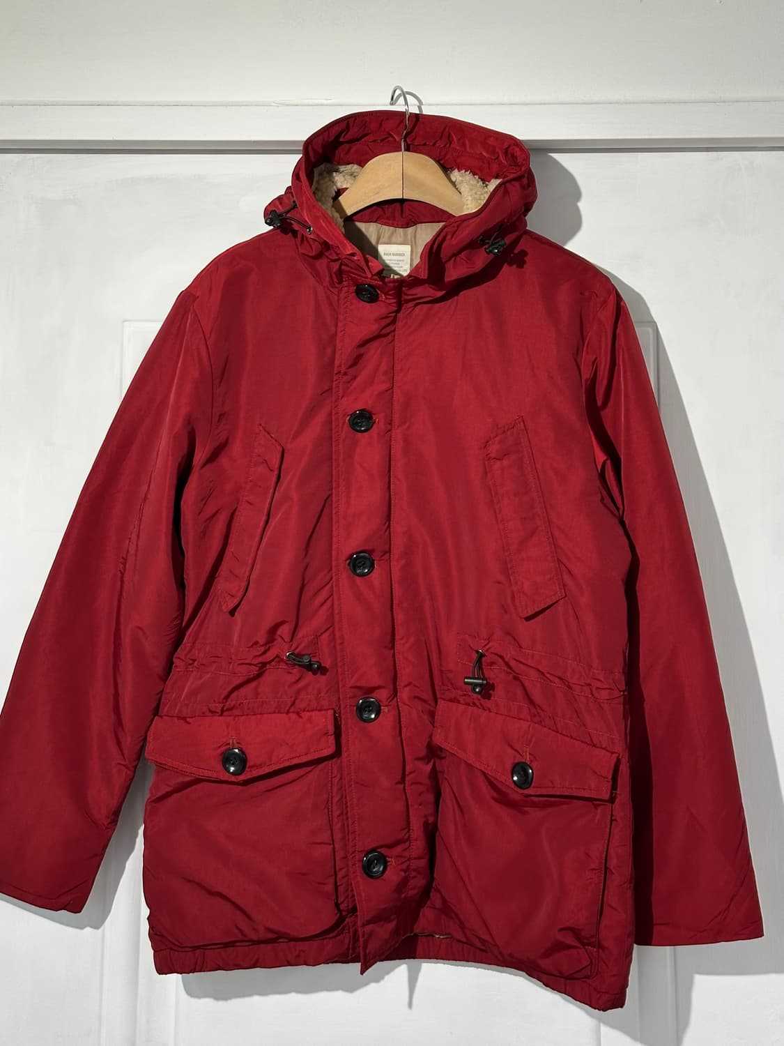 딥 레드 후드파카 상품이미지6