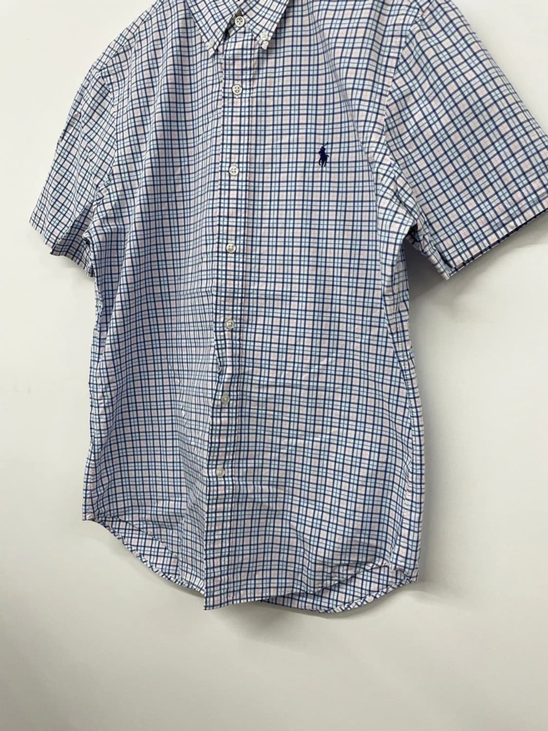 폴로 랄프로렌 00's 슬림핏 체크 반팔 셔츠 PN9754 상품이미지3