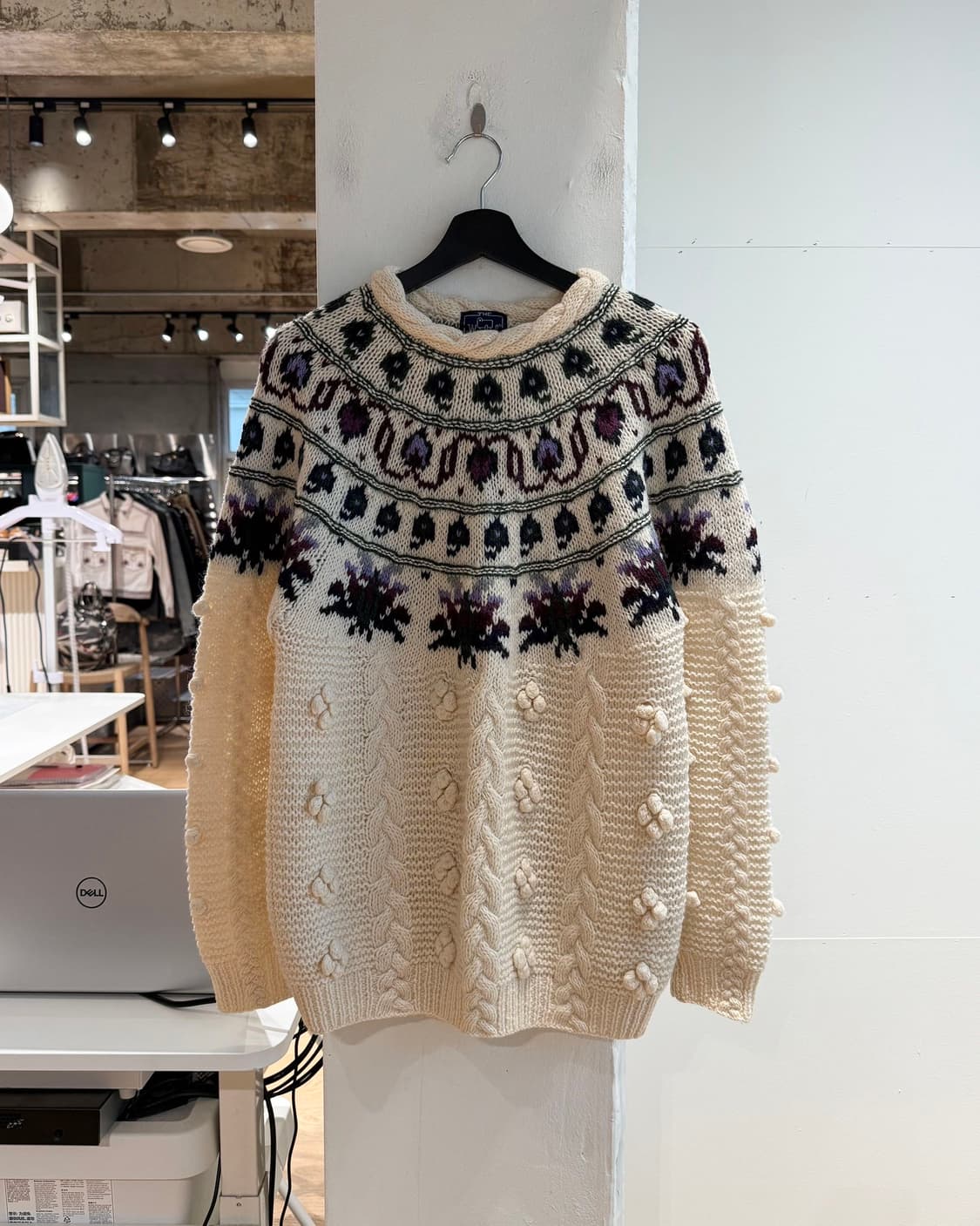 울리치 아이보리 노르딕 울 니트  상품이미지2