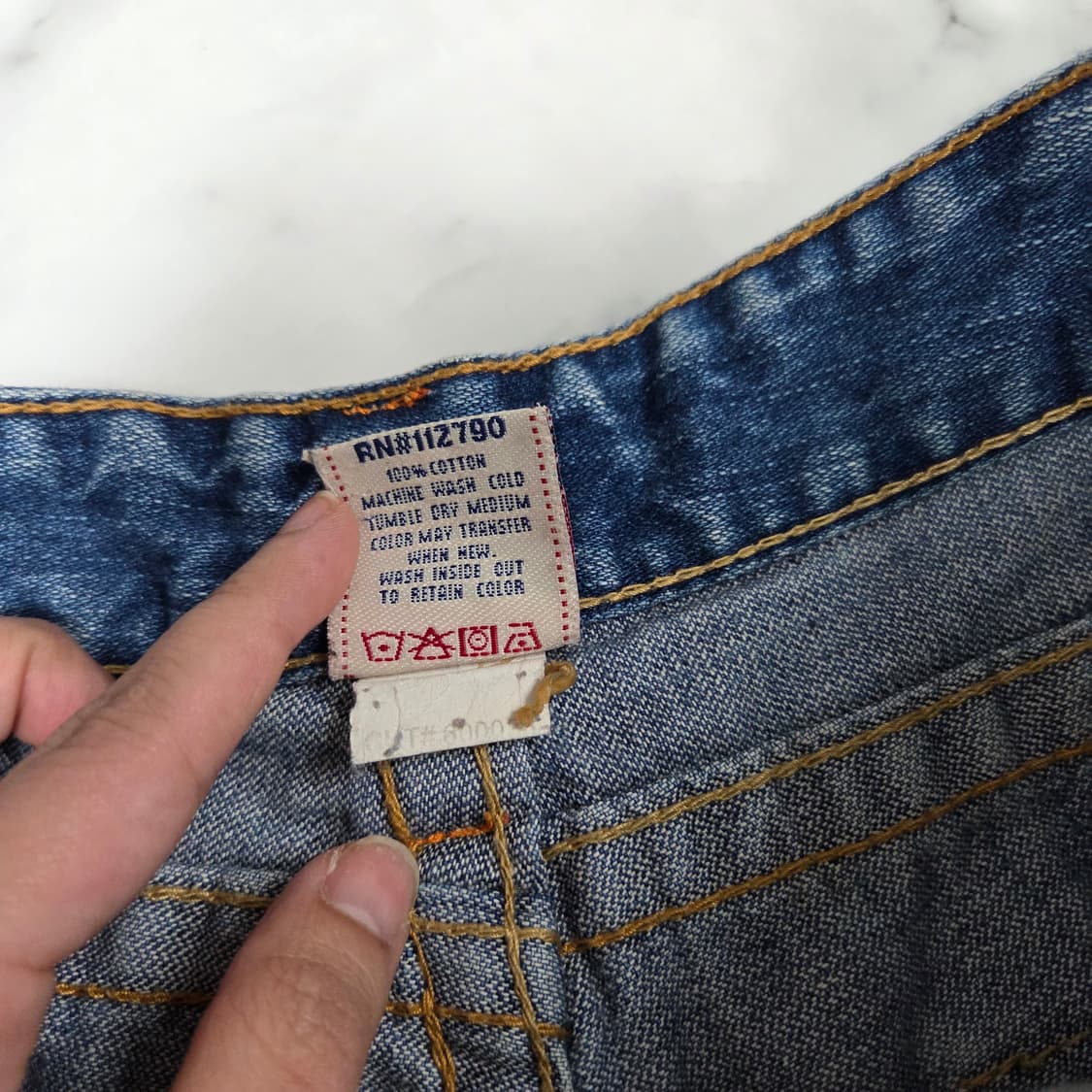 트루릴리전 데님팬츠 5부반바지(남녀공용) 상품이미지4