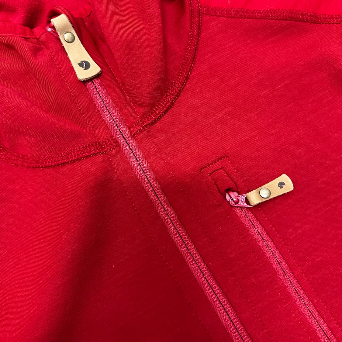 피엘라벤 여성 후드집업 자켓 레드 S 상품이미지3