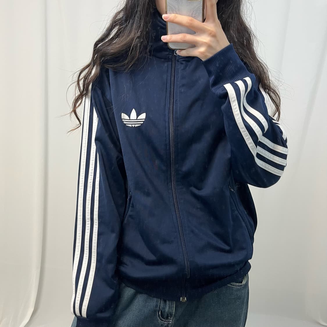 Adidas navy Firebird jersey 상품이미지3