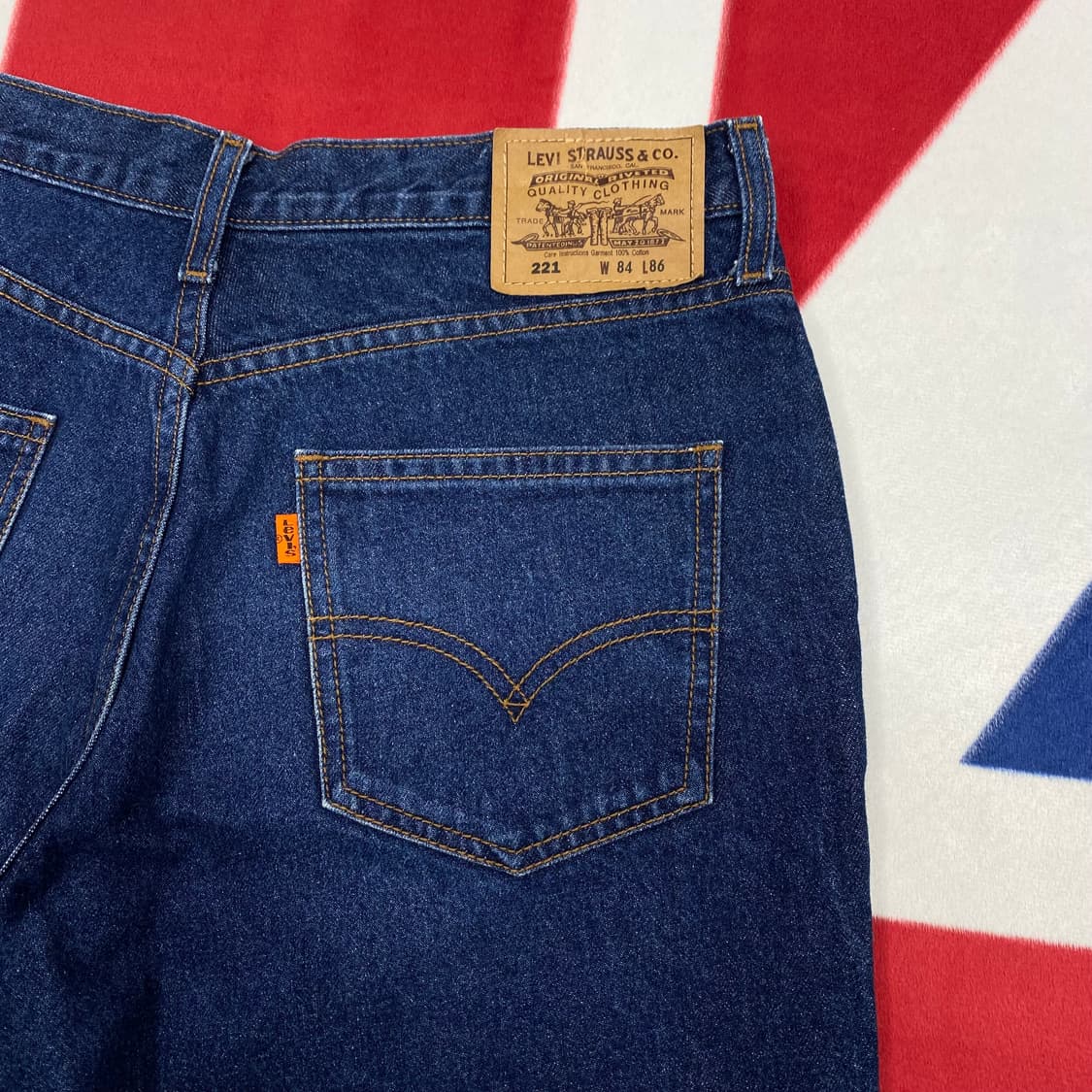 리바이스 221 오렌지탭 데님팬츠 실측 32-34  상품이미지4