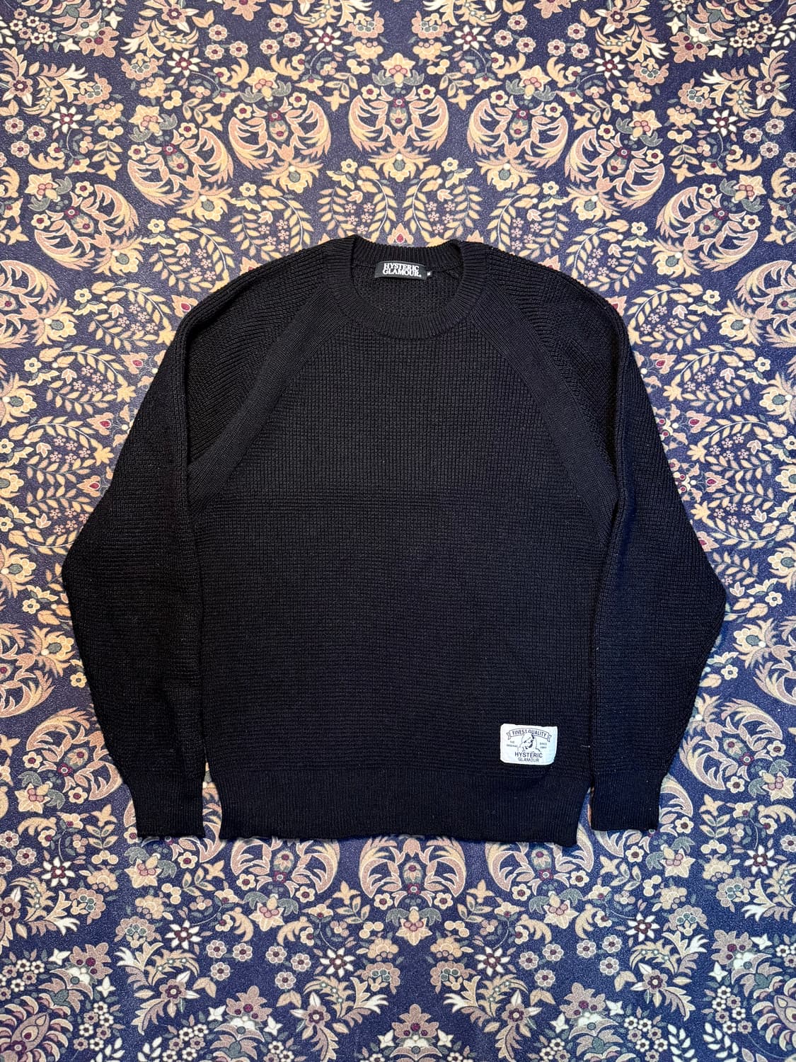 히스테릭 글래머 와플 풀오버 래글런 니트 상품이미지1