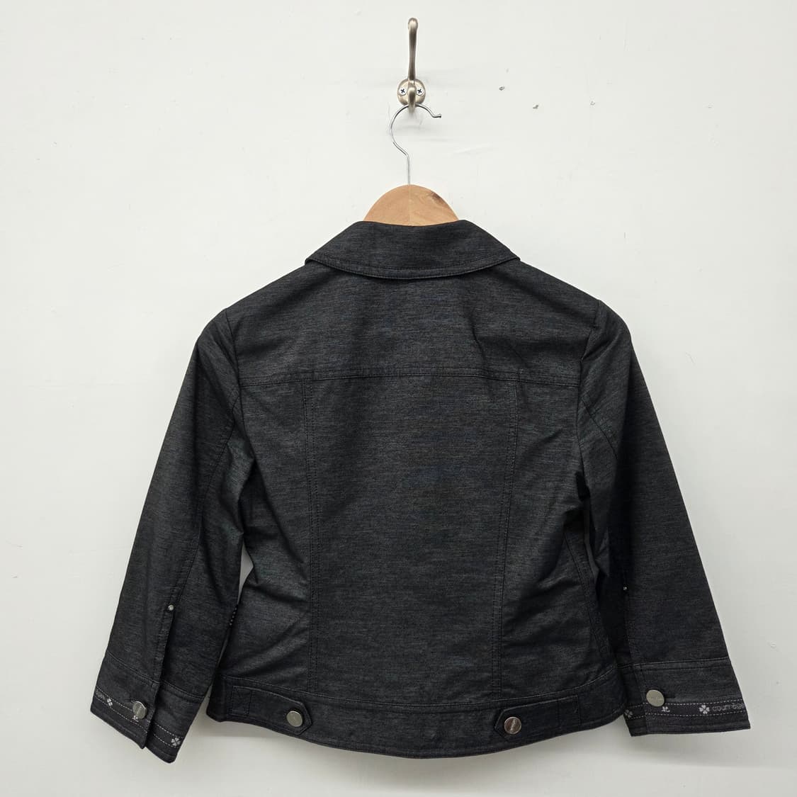 꾸레쥬 블랙 데님 자켓 여성 XS 상품이미지6