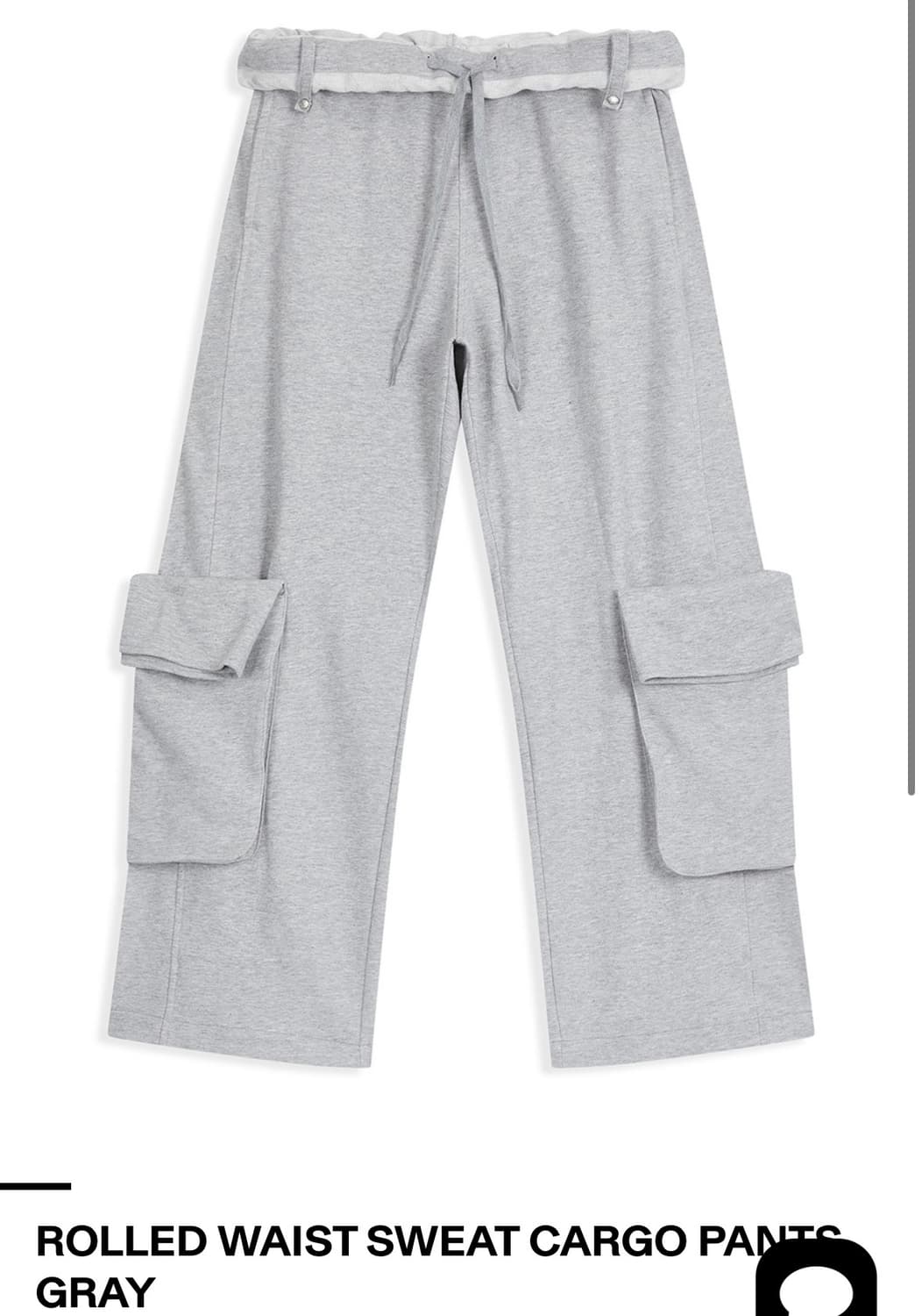 스웻 카고 ROLLED WAIST SWEAT CARGO pants 상품이미지1