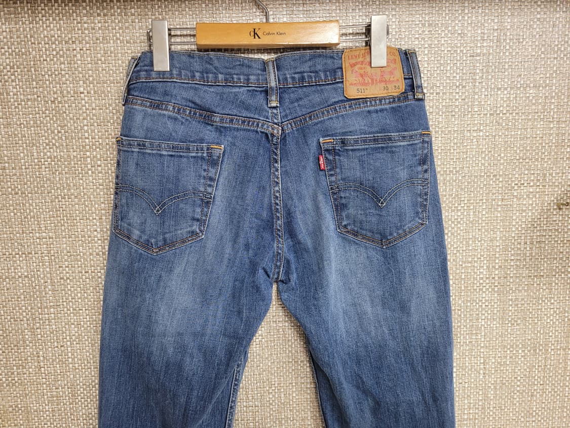 30~31인치 리바이스 511 슬림핏 청바지 중청 상품이미지3