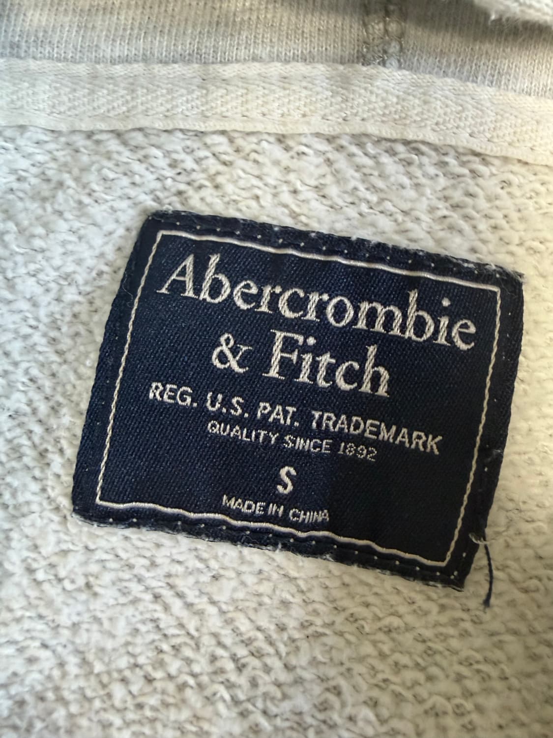 아베크롬비 그레이 후드집업 s 상품이미지3