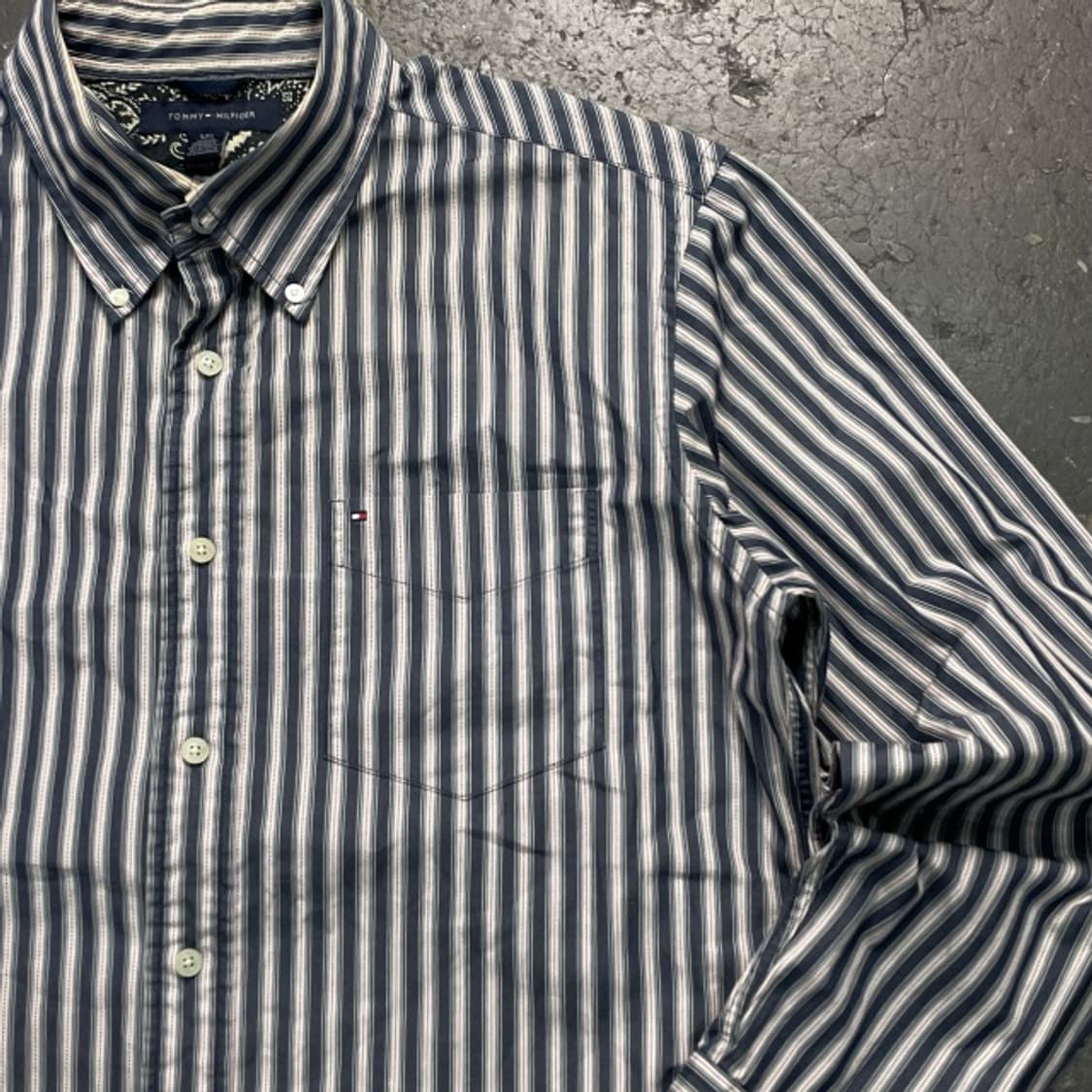 100 타미힐피거 스트라이프 셔츠 상품이미지2