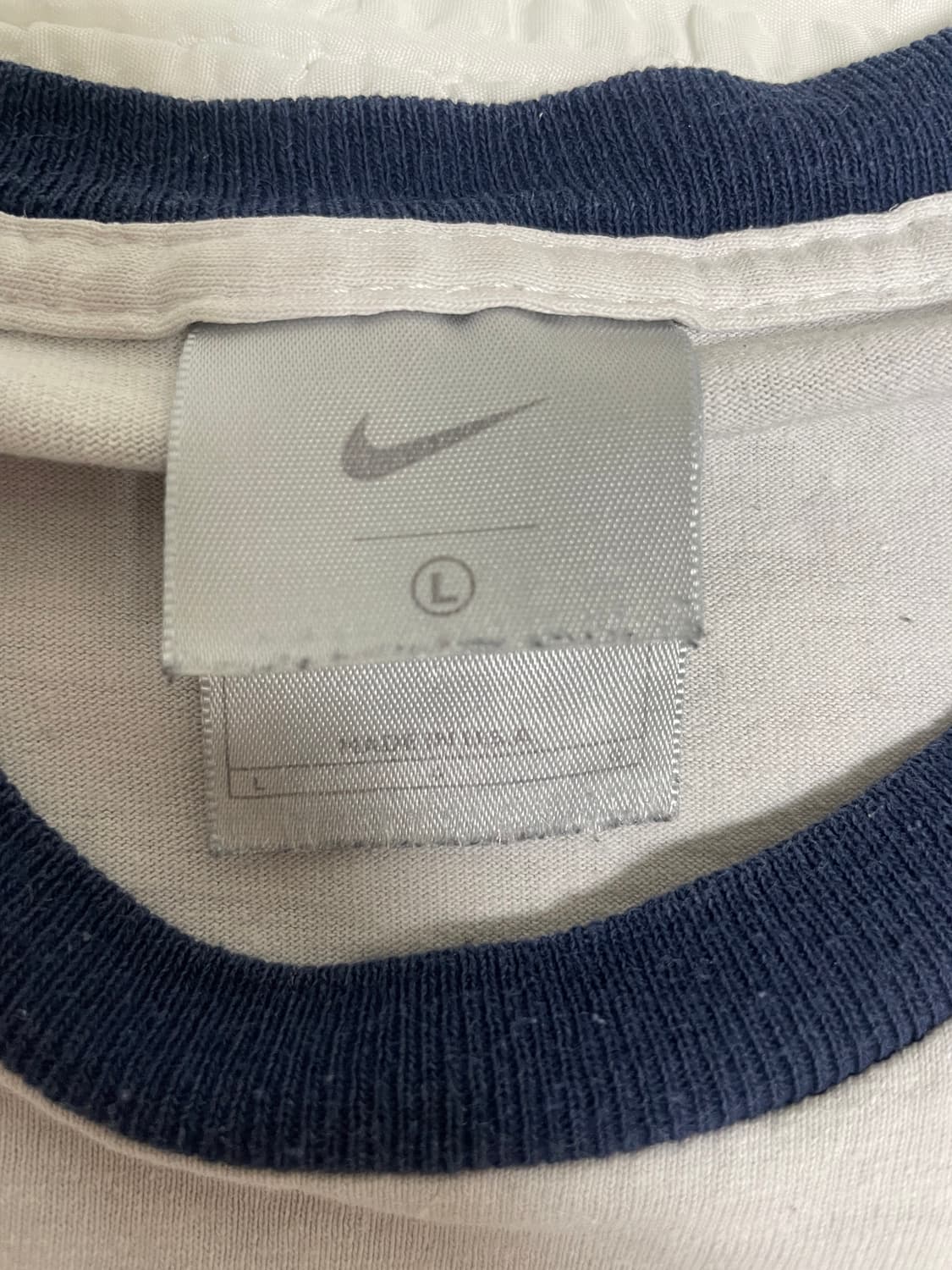90s 나이키 링거티 L USA nike 스우시 로고 ringer tee 상품이미지3