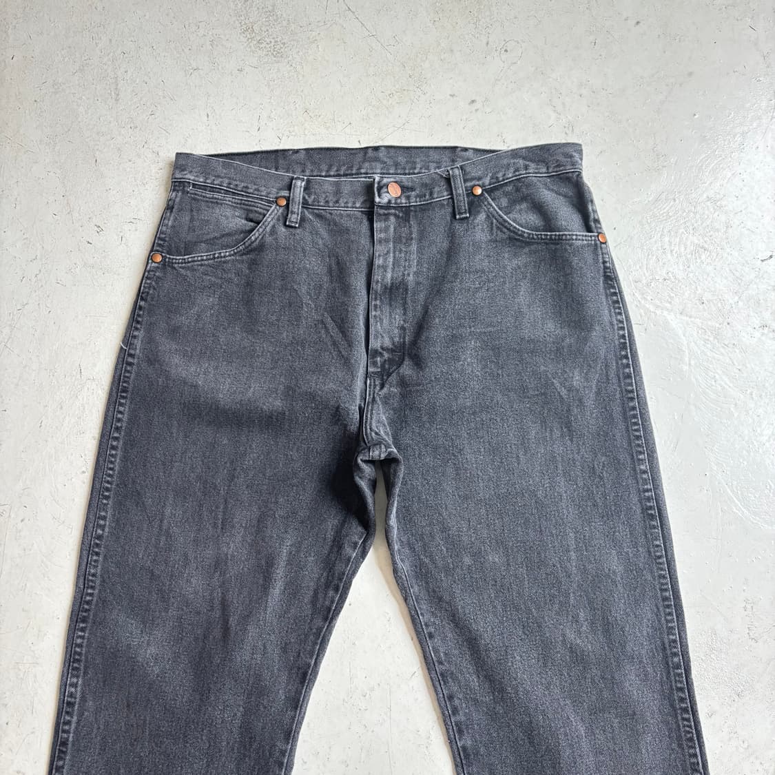 00s 랭글러 빈티지 흑청 데님팬츠 36x32 상품이미지2