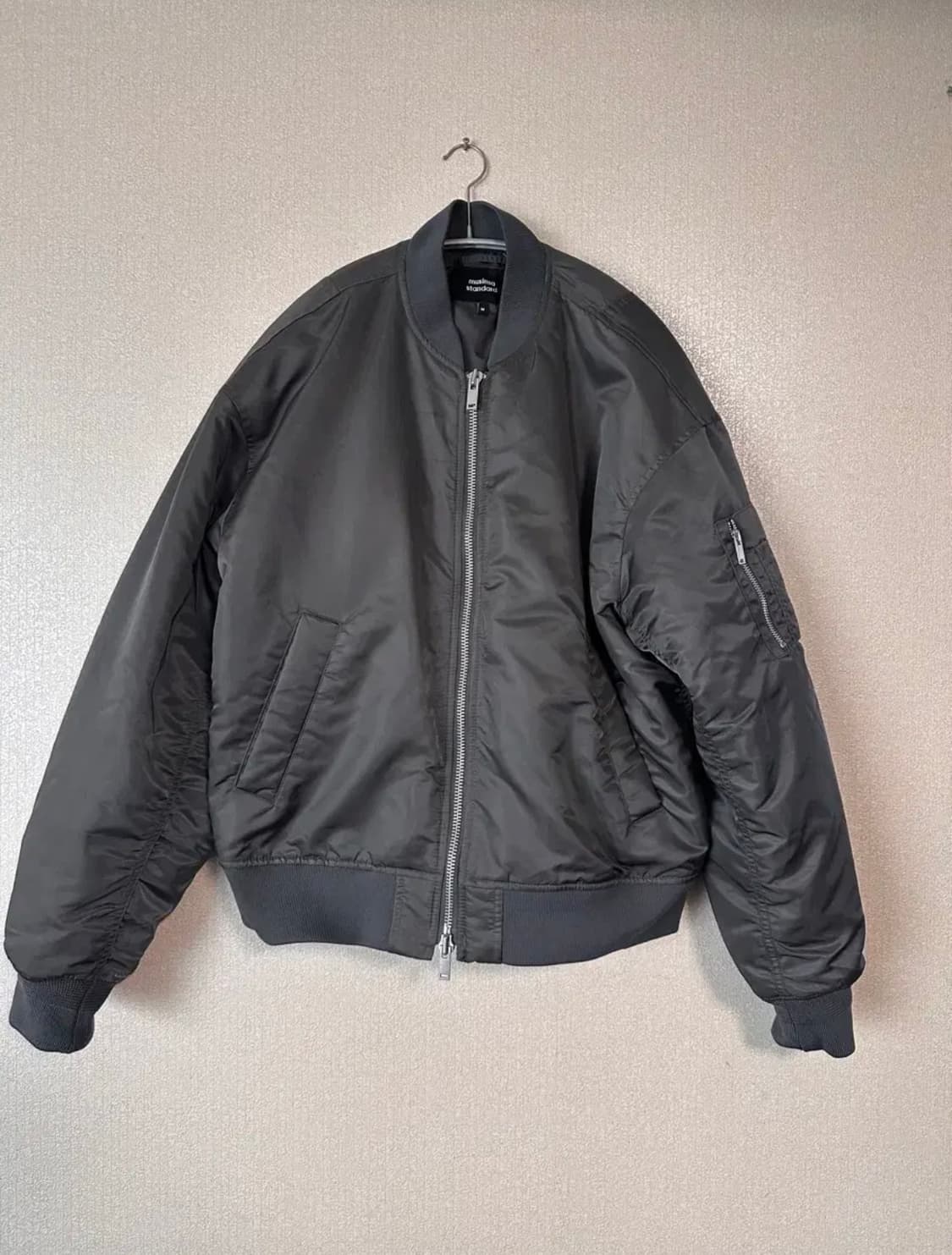 M) 무신사 스탠다드 ma-1 보머 자켓 - 다크 그레이 상품이미지2
