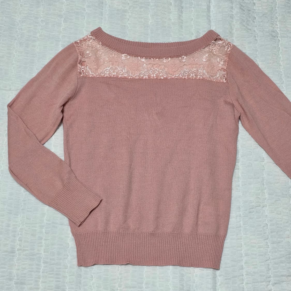 핑크레이스 히메스나계st 로맨틱 니트블라우스 상품이미지1