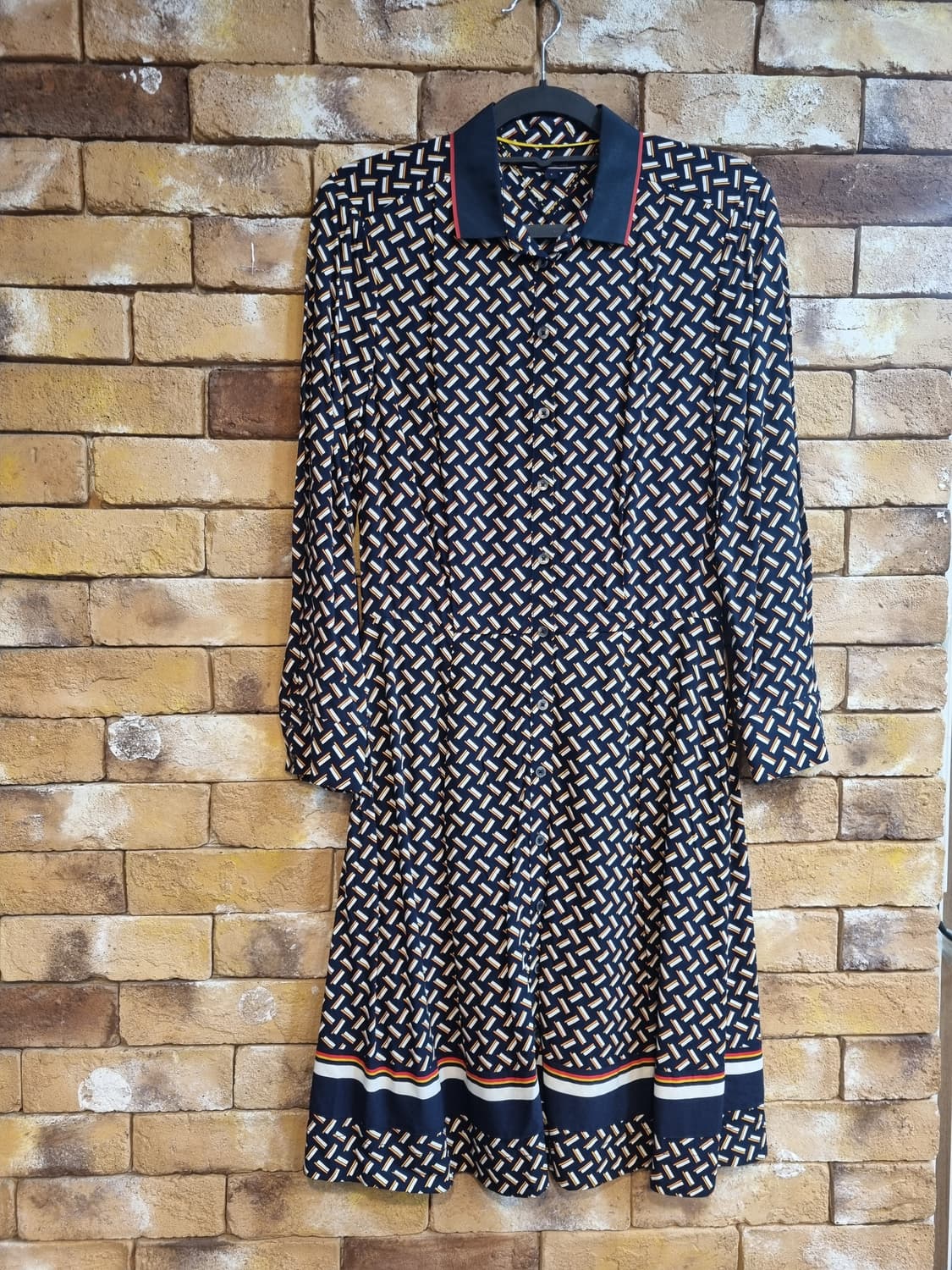 타미힐피거 패턴 셔츠 원피스 상품이미지1