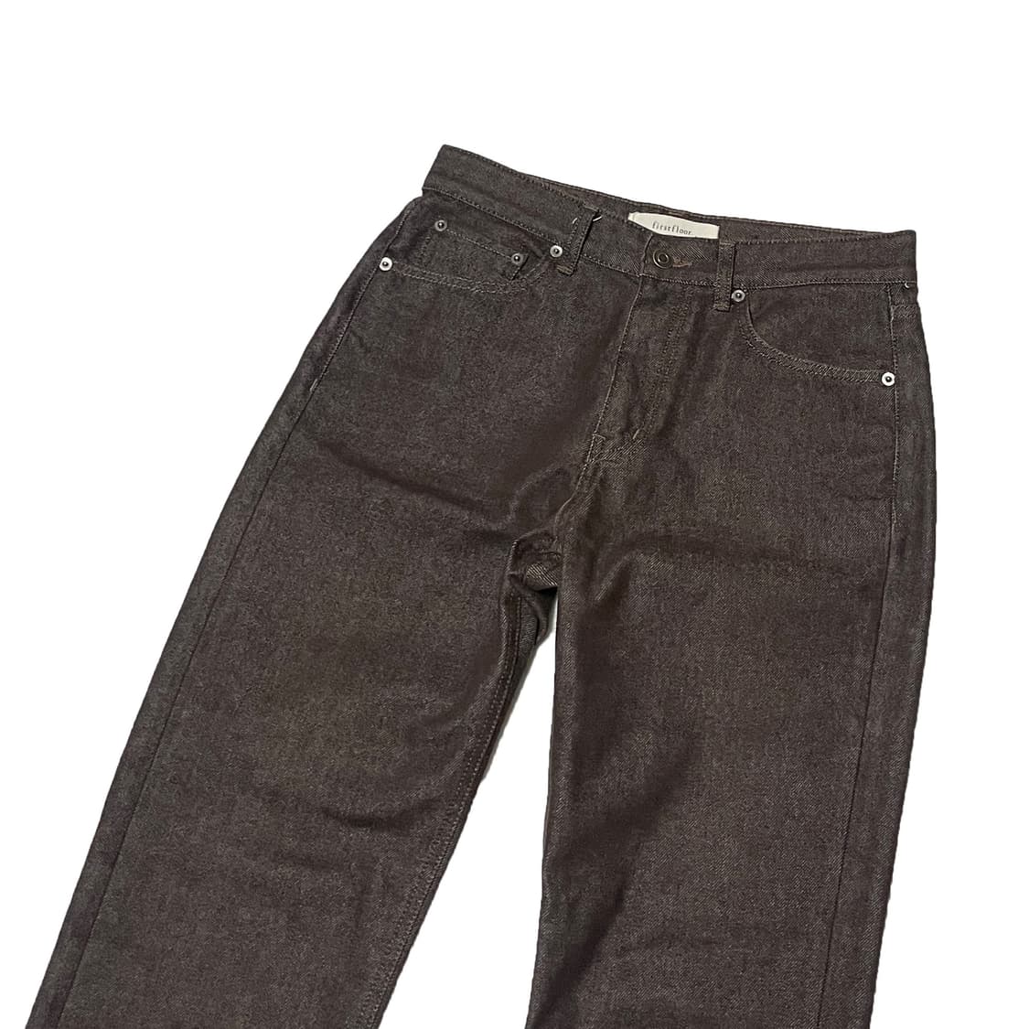 퍼스트플로어 브라운 데님 팬츠 상품이미지3